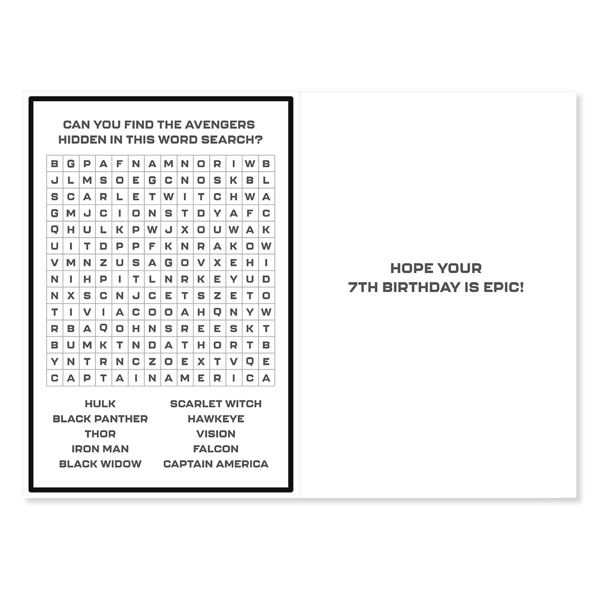 2 Connections from Hallmark 7th Birthday Card - Marvel Avengers, 2 of 3