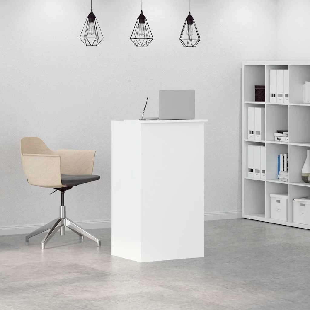 3 vidaXL reception desk Ample Storage - White, 3 of 10
