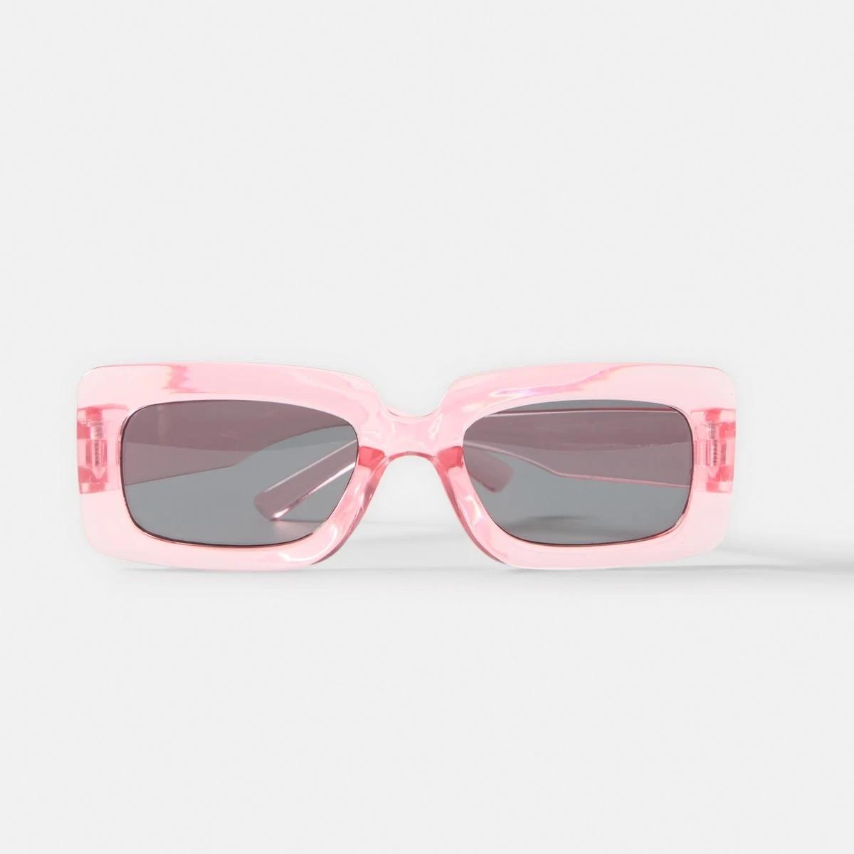2 Kids Rectangle Sunglasses - Pink Pink, 2 of 4