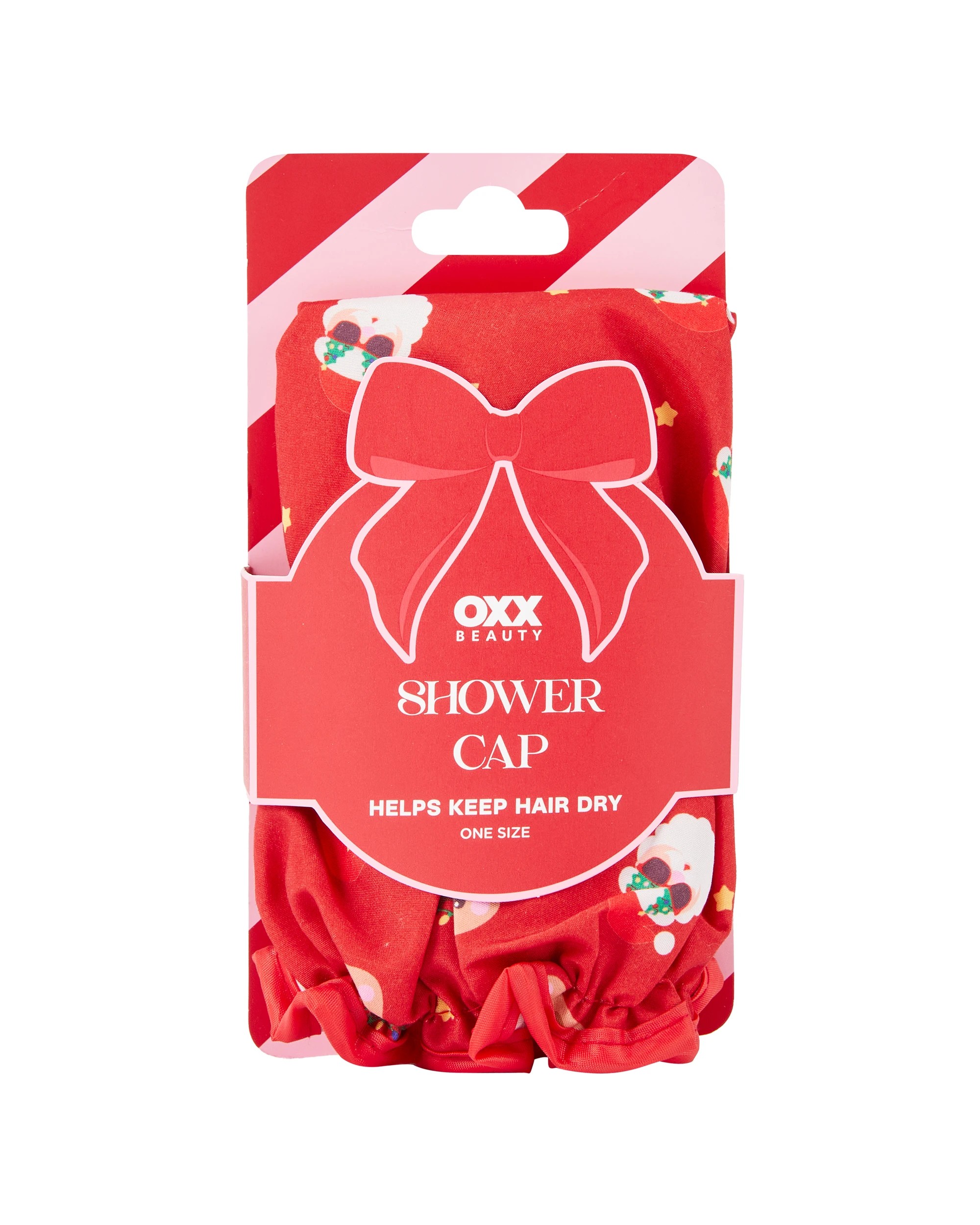 OXX Beauty Shower Cap - Santa and Reindeer - Kmart