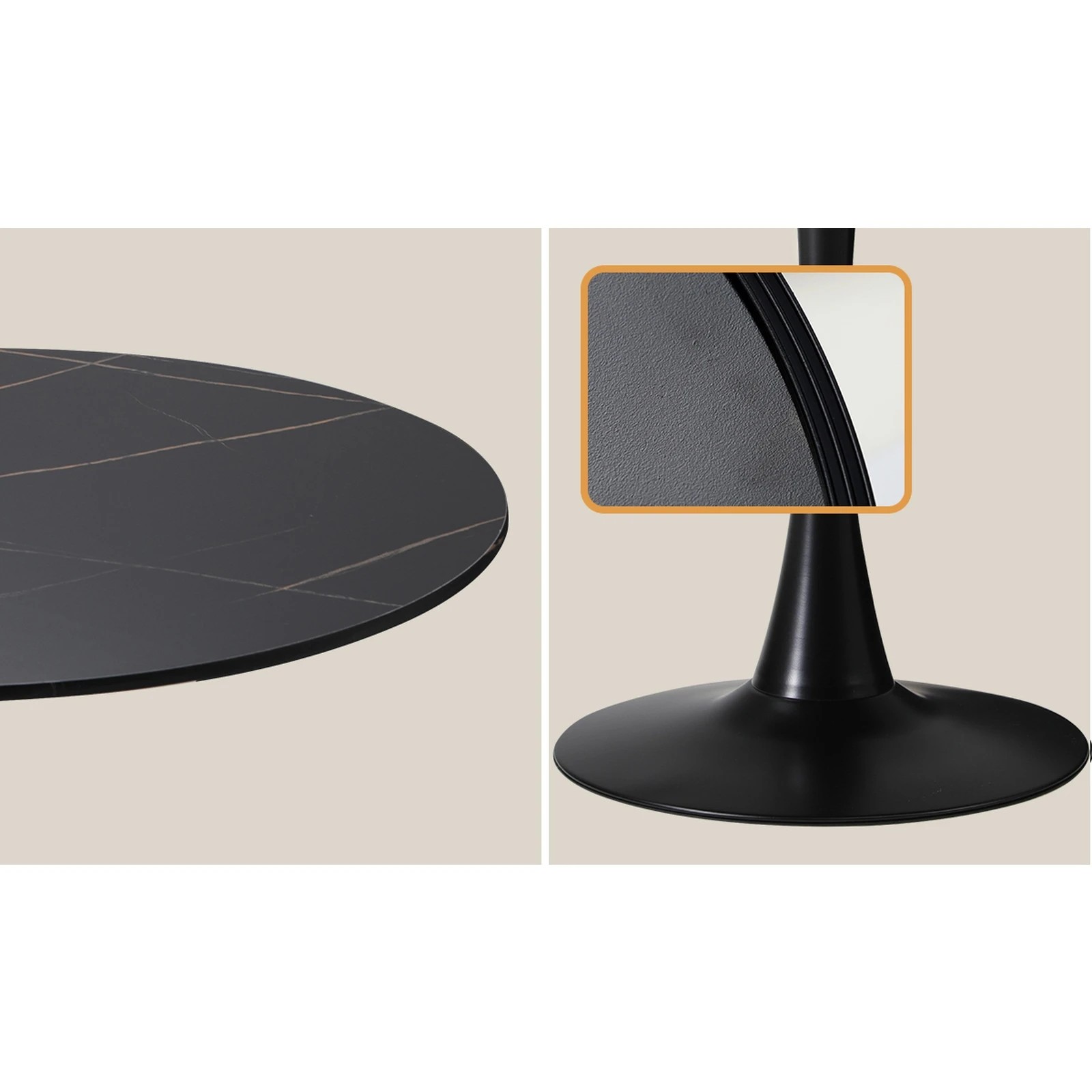 4 Oikiture 90cm Round Dining Table With 4x Dining Chairs Boucle
 - Multi, 4 of 10