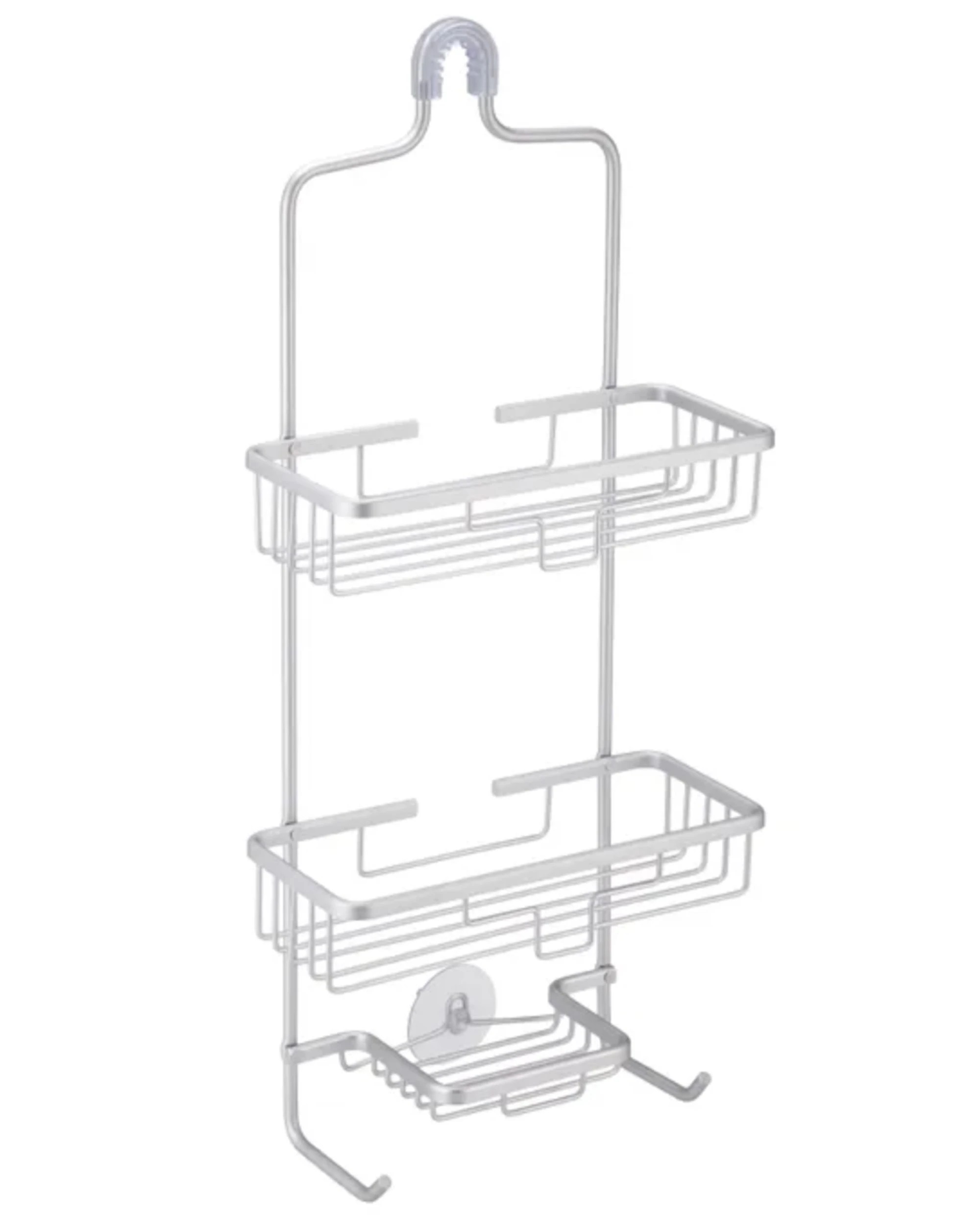 1 BR Home 3-Tier Shower Caddy with Aluminium Plated Baskets, 1 of 2