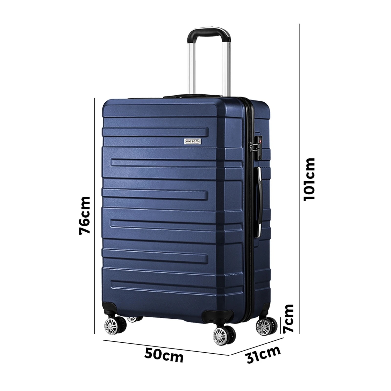 2 Mazam 28" Luggage Suitcase Travel TSA Lock Storage Hard Shell Case - Blue, 2 of 10
