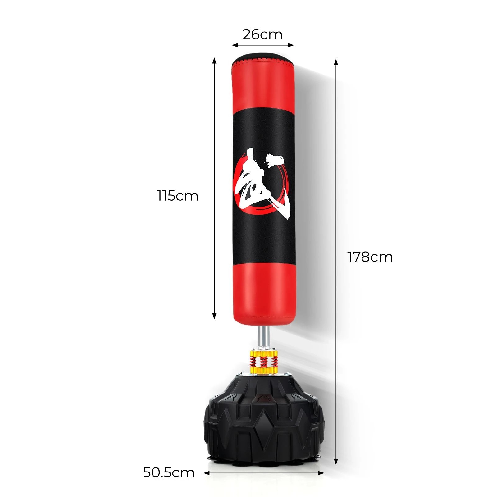 2 Costway 1.75m Boxing Punching PU Bag Speed Bag UFC Kick Training Sandbag, 2 of 2