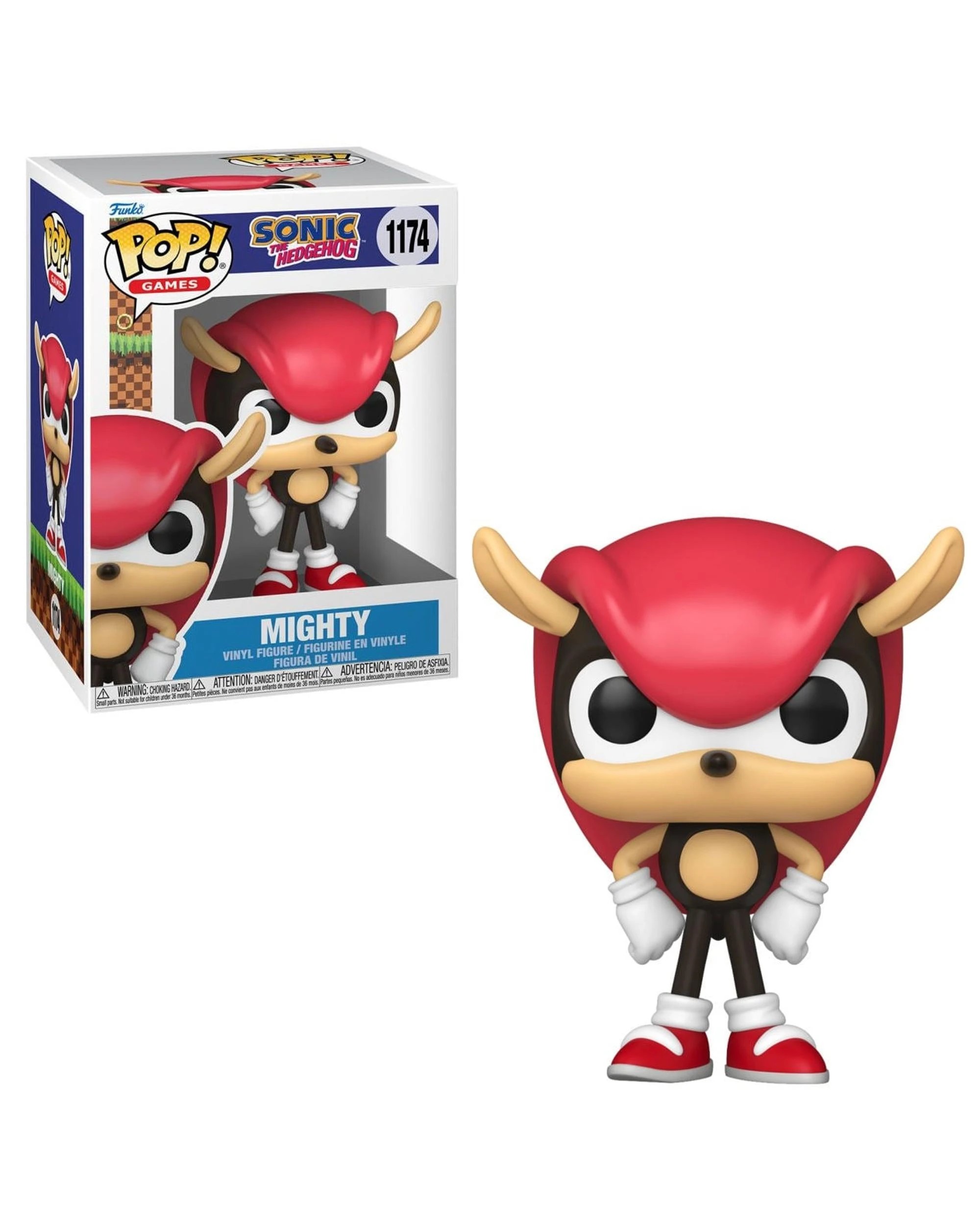 1 Sonic the Hedgehog Mighty the Armadillo Funko POP! Vinyl, 1 of 3