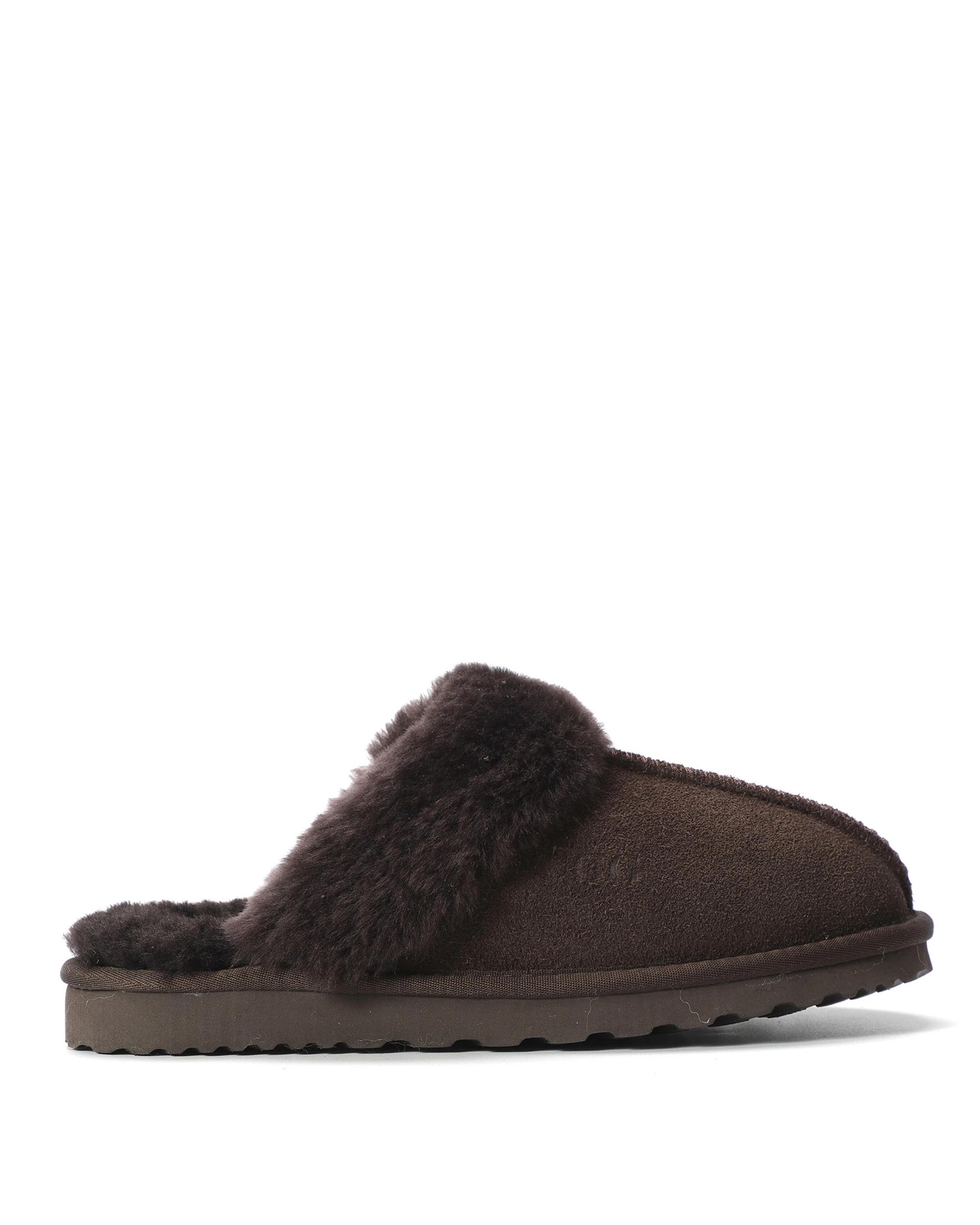 4 AUS WOOLI UGG Sheepskin Wool Sydney Slippers CHOCOLATE, 4 of 6