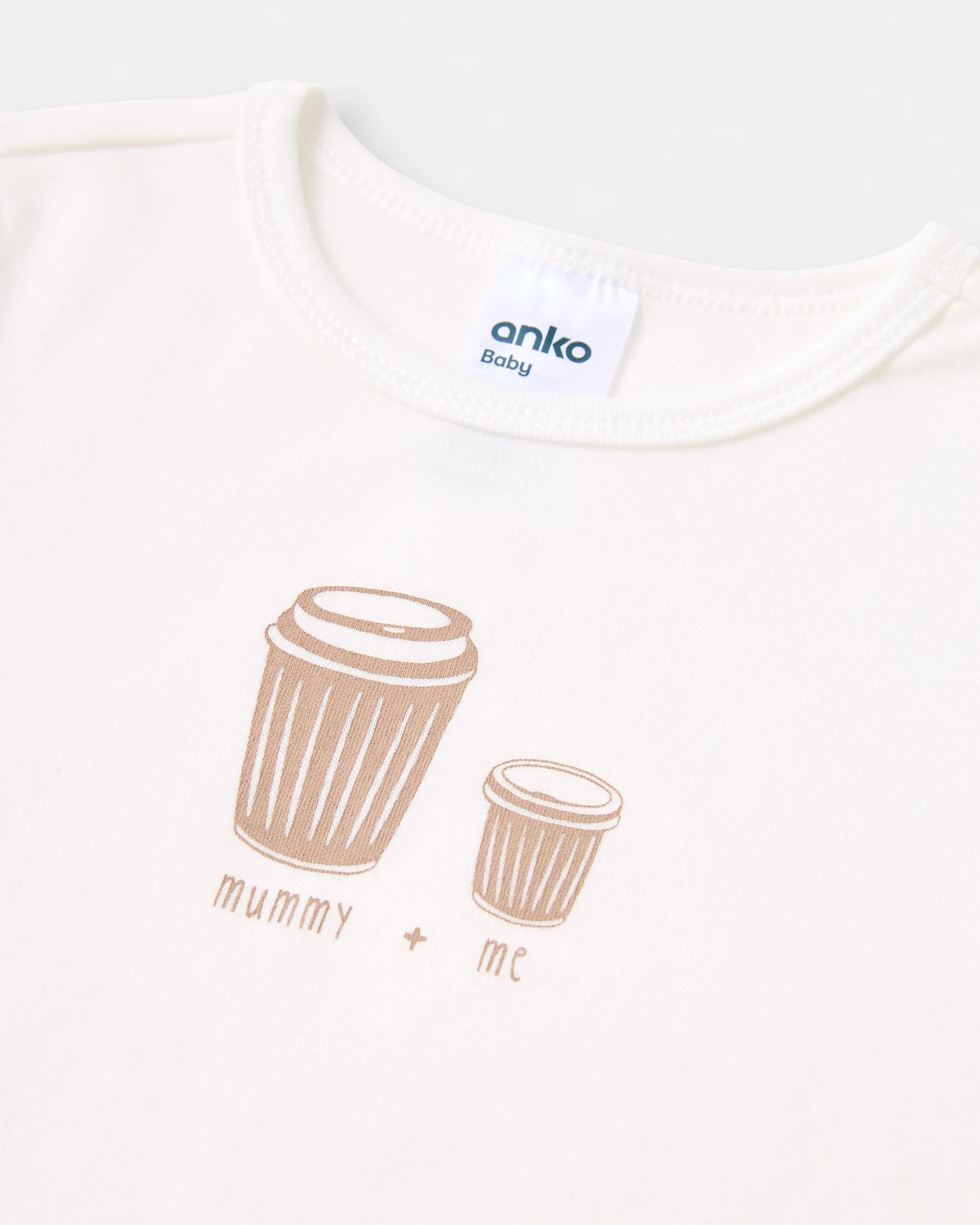 3 Cotton Short Sleeve Print Bodysuit Wht Cino, 3 of 3