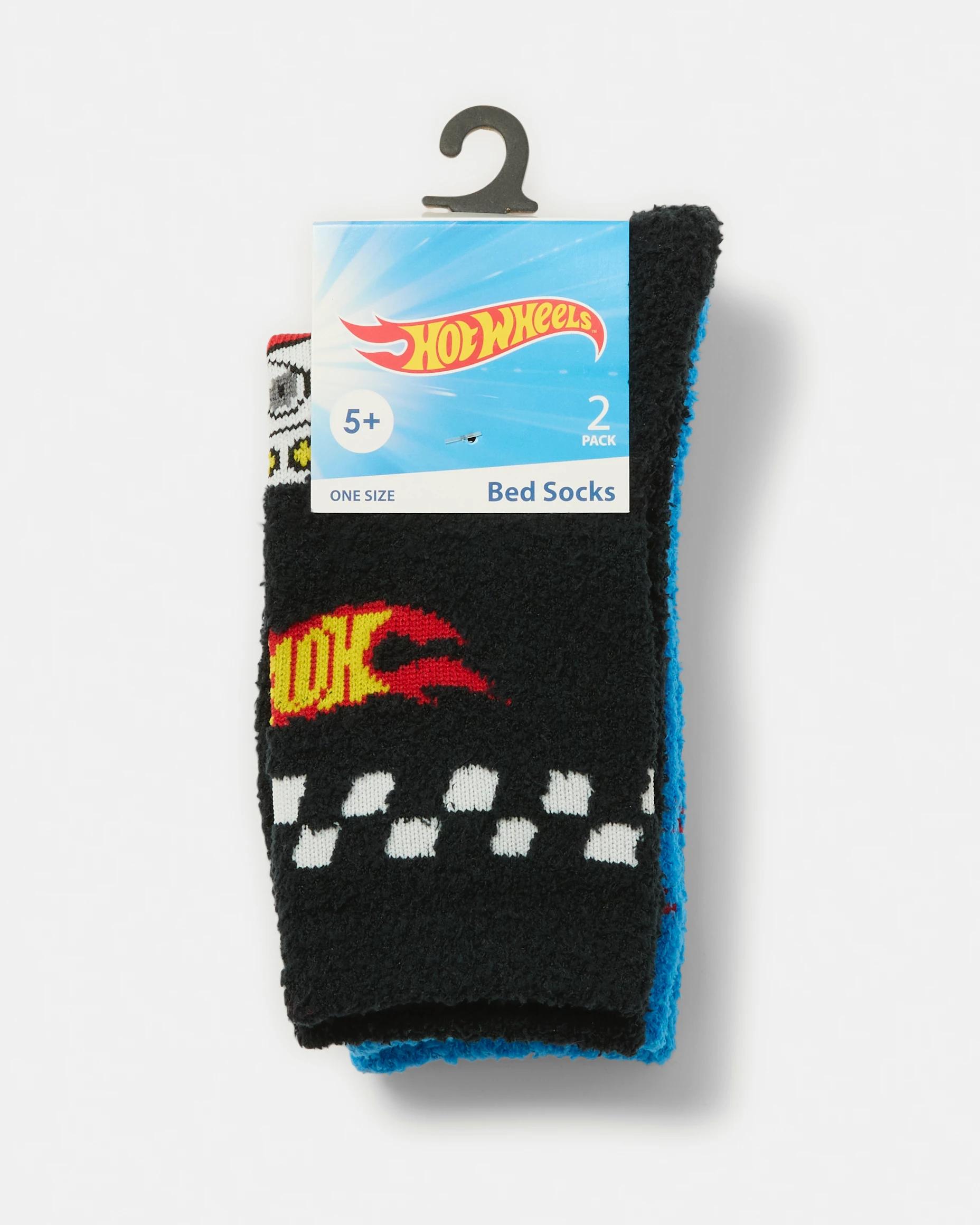 3 2 Pack Hot Wheels License Bed Socks Hot Wheels, 3 of 3