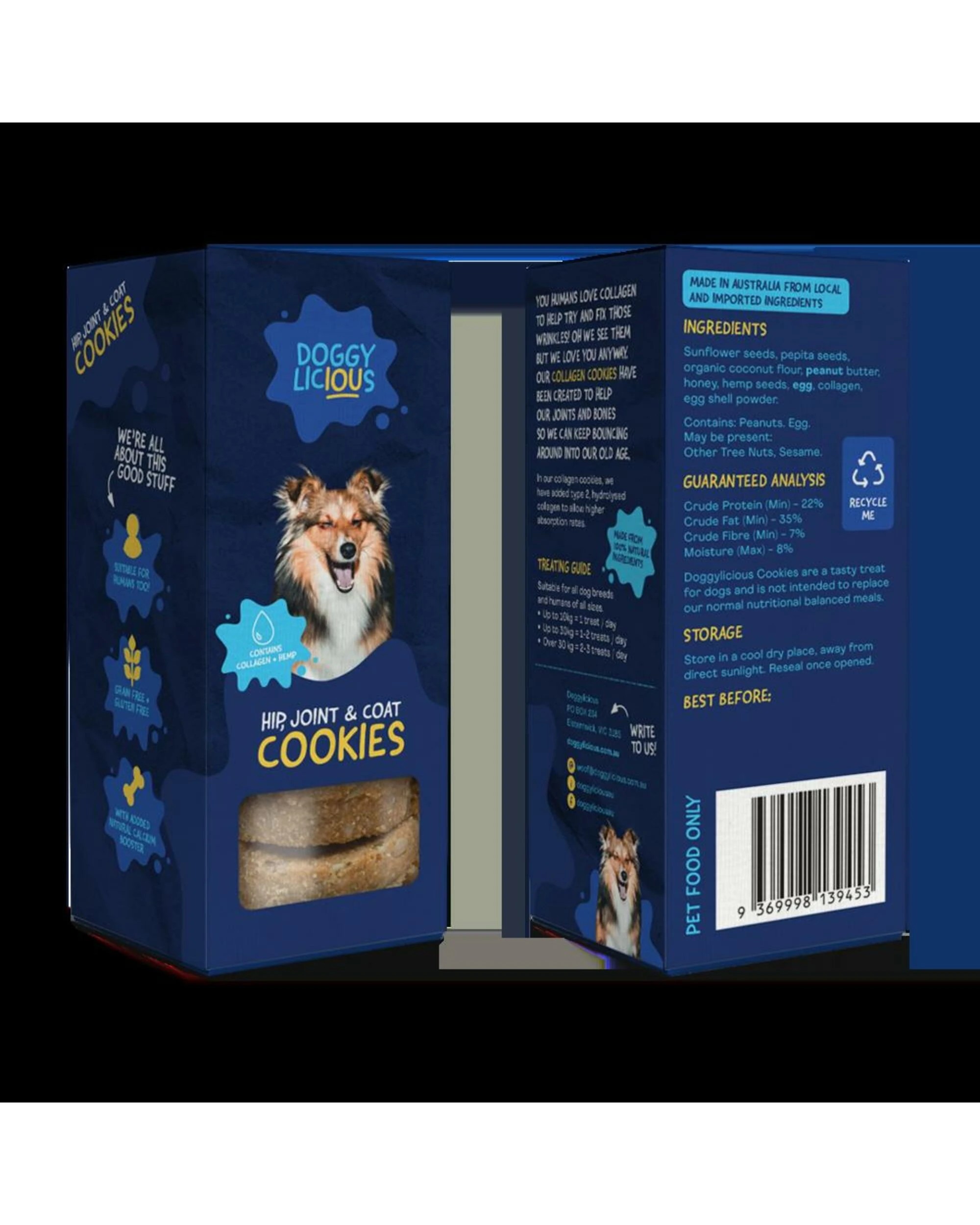 2 Doggylicious Hip Joint And Coat Cookies 180g, 2 of 2