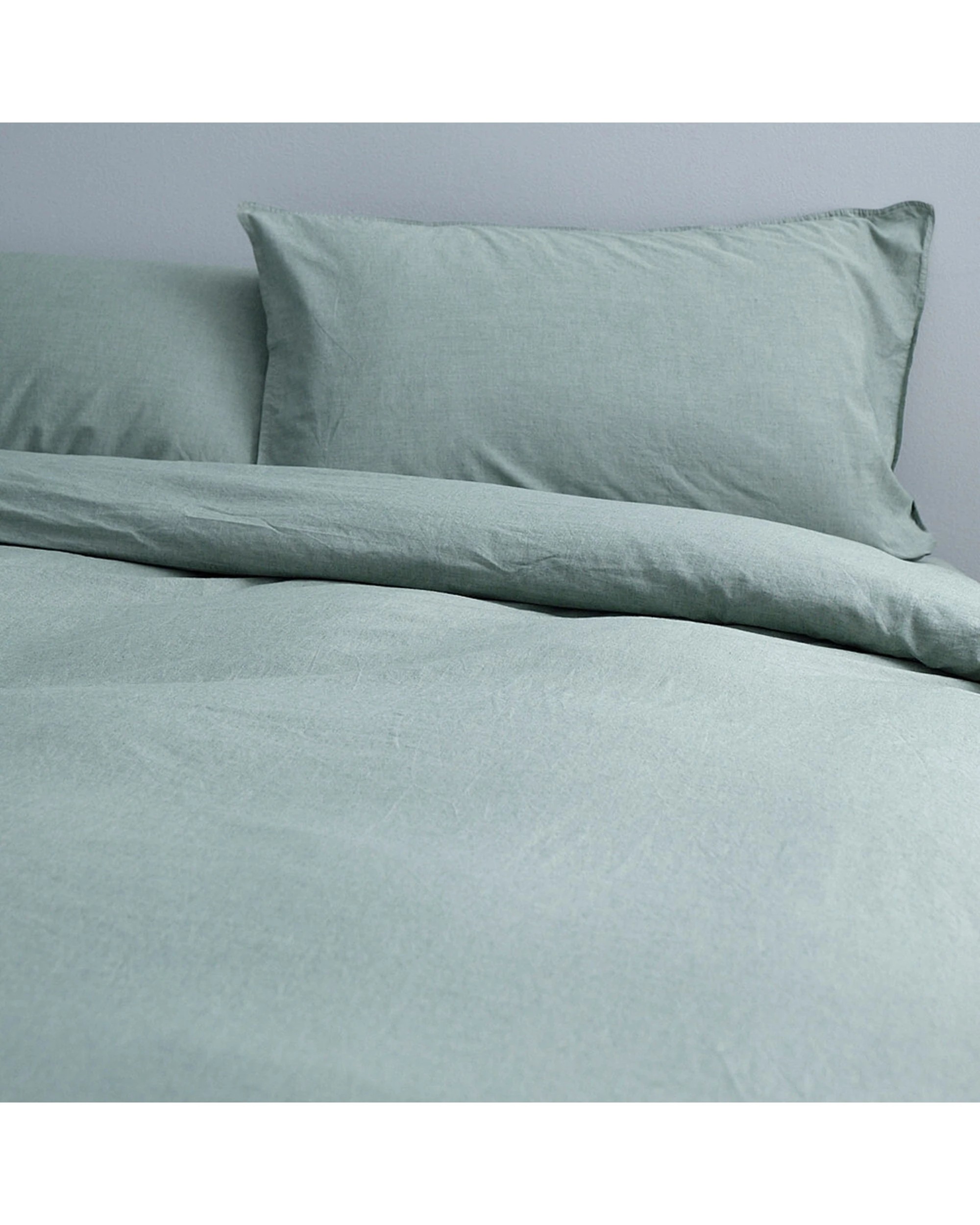 1 Canningvale Vintage Super King Quilt Cover Set 100 Percent Cotton Forest - Green, 1 of 4