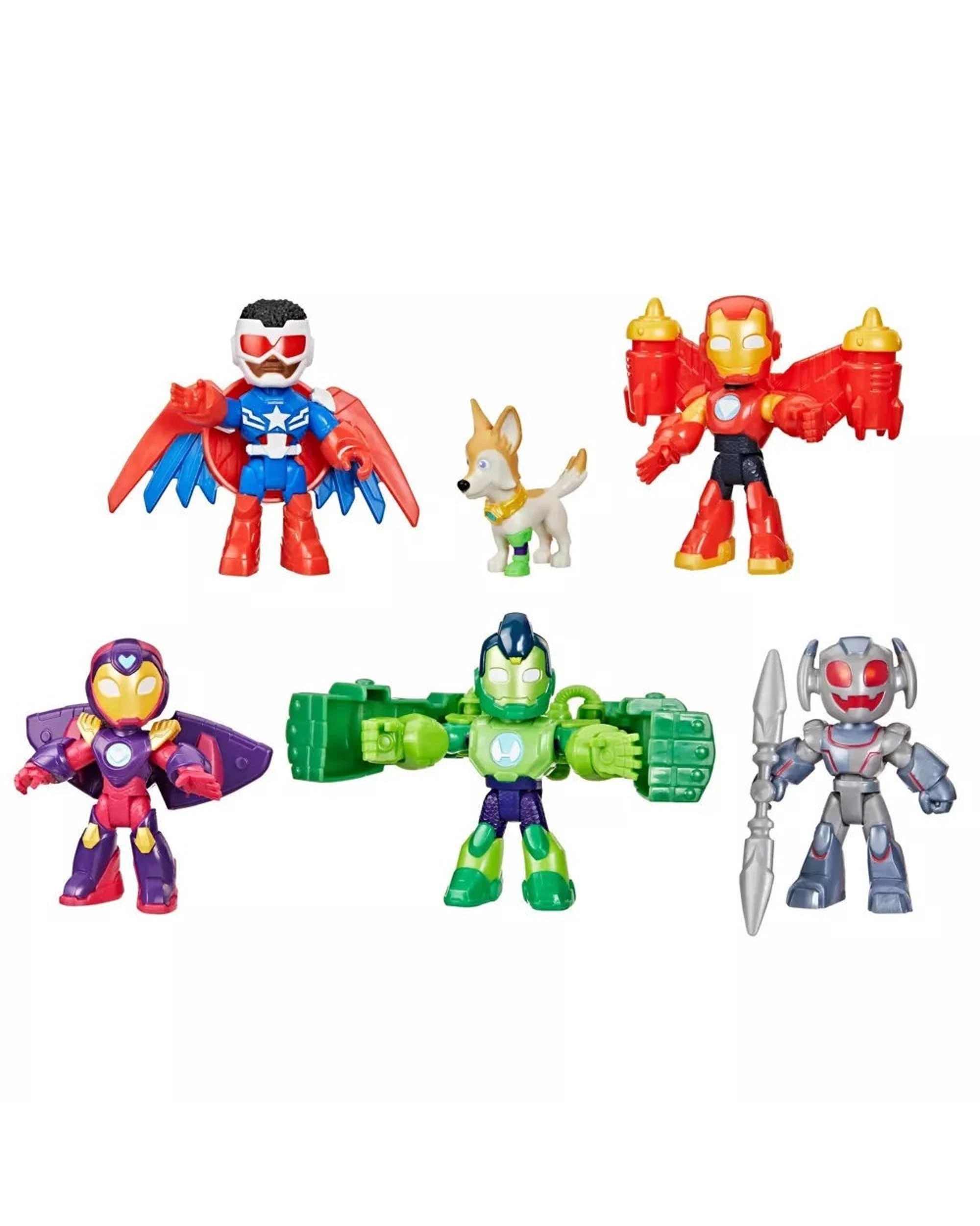 2 Marvel Iron Man and His Awesome Friends Armored-Up Avengers Figure Pack, 2 of 5