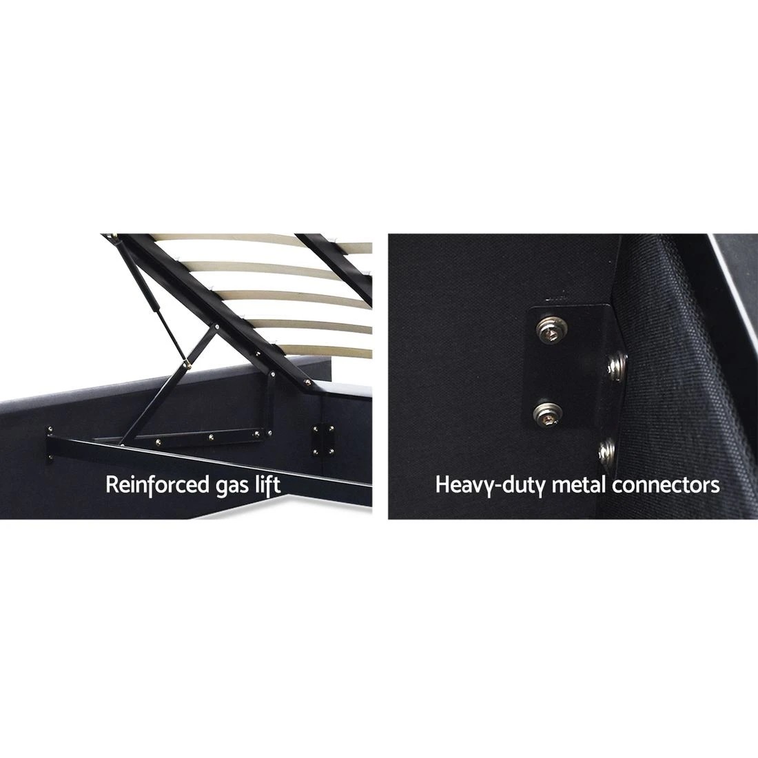 3 Artiss Bed Frame with 36cm Giselle Mattress Set King Single Gas Lift Base - Multi, 3 of 10