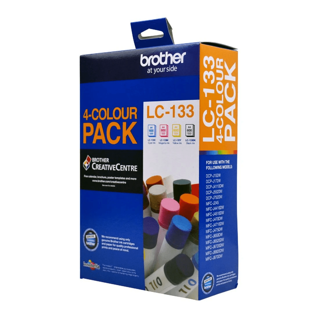 2 Brother LC 133 Ink Cartridges 4 Colour Value Pack, 2 of 7
