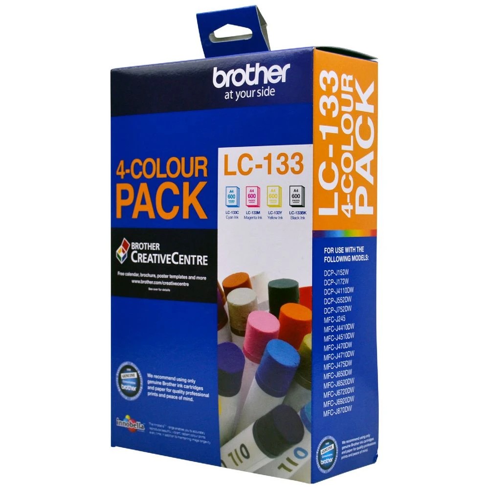 2 Brother LC 133 Ink Cartridges 4 Colour Value Pack, 2 of 7