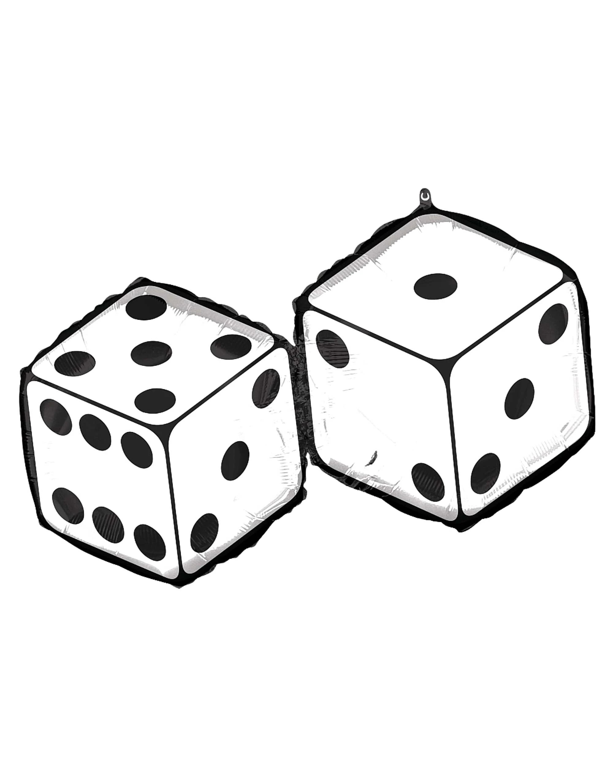 1 Anagram Dice Supershape Helium Balloon 76cm - White, 1 of 3