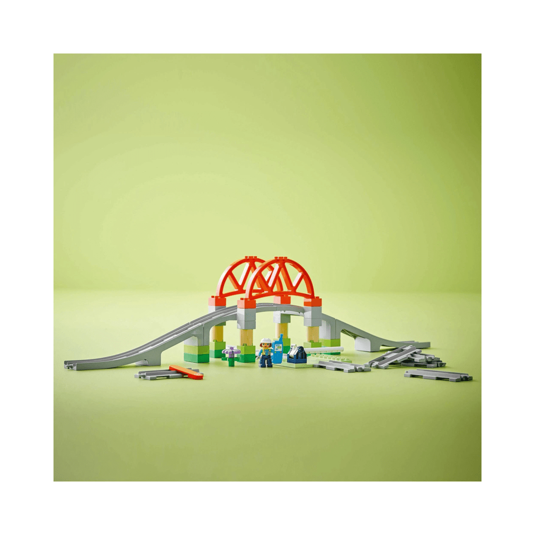 4 The LEGO Group LEGO DUPLO Town Train Bridge and Tracks Expansion Set - 10426, 4 of 10