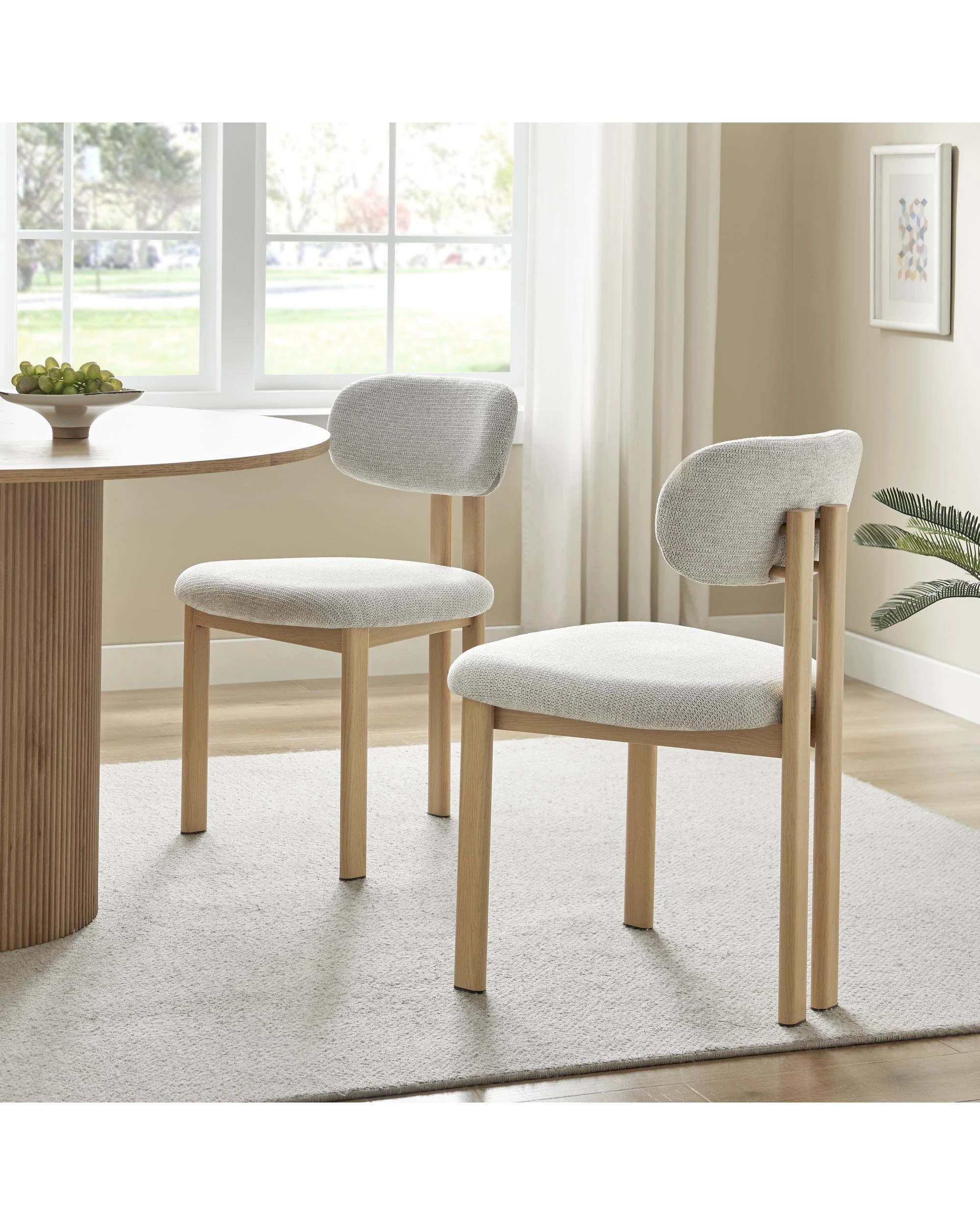 2 Kodu Dining Chairs Pair (Set of Two) - Grey, 2 of 10