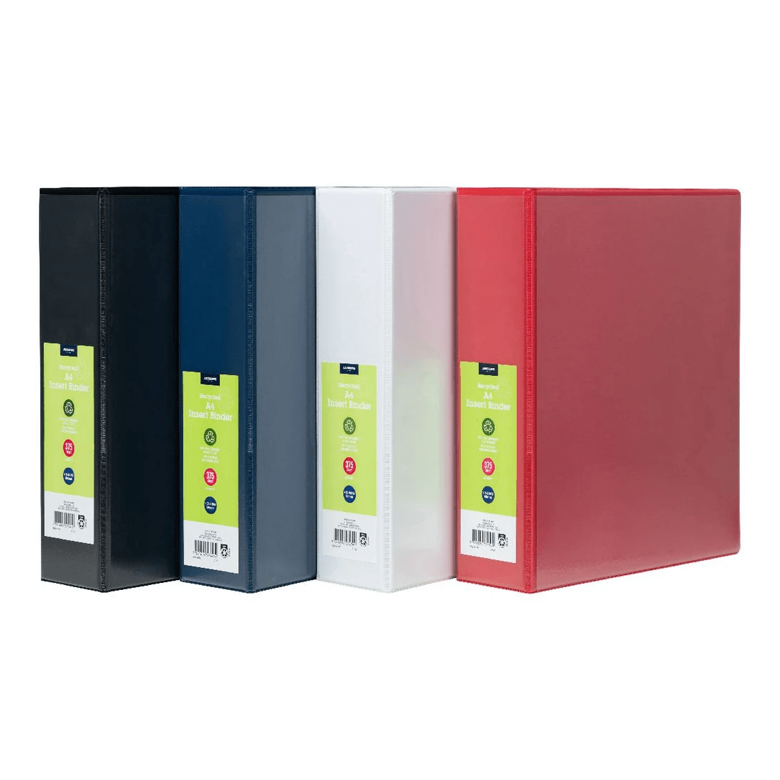 6 J.Burrows Insert Binder A4 4 D-Ring 50mm White, 6 of 6