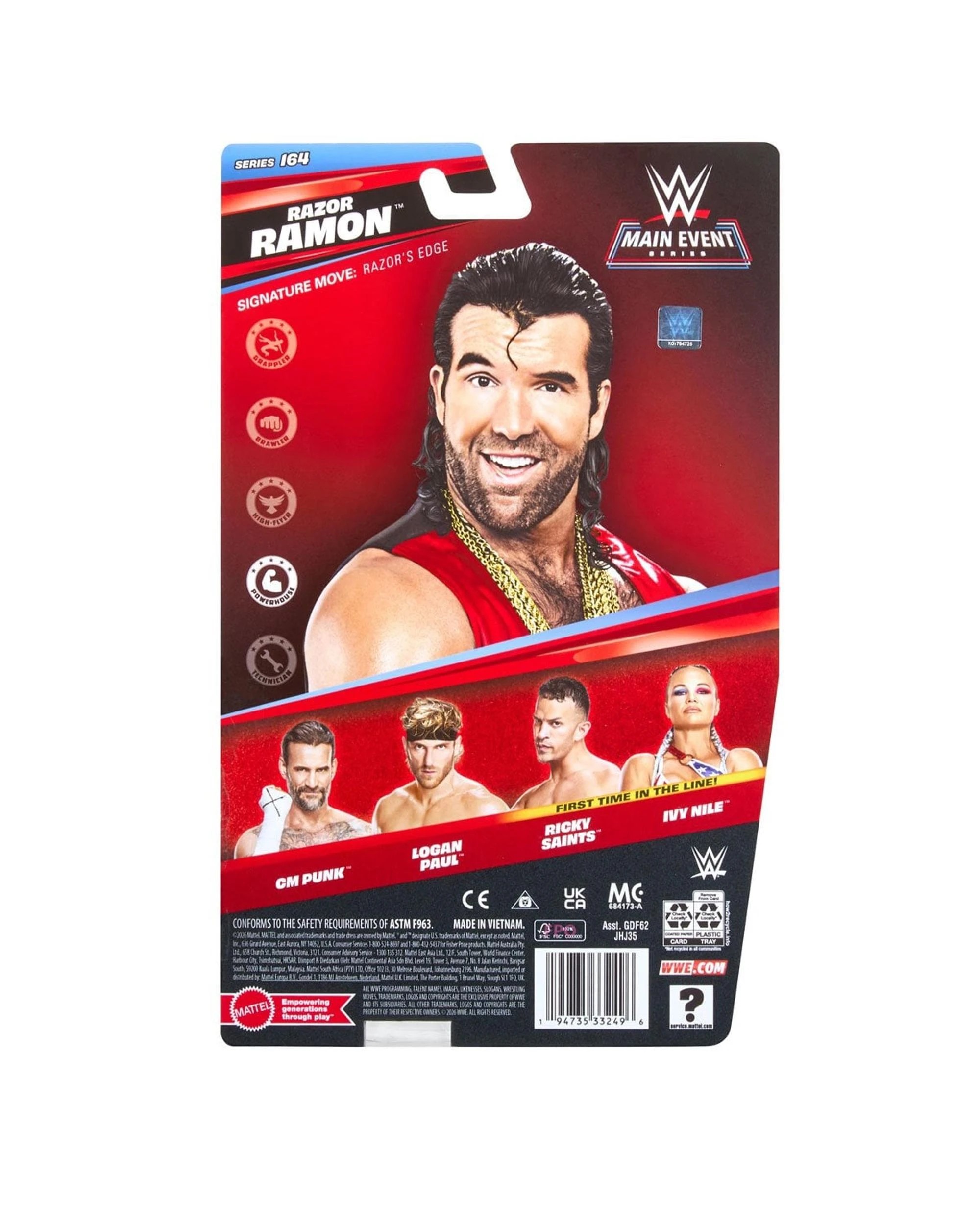 6 WWE Main Event Series 164 Razor Ramon Action Figure, 6 of 6