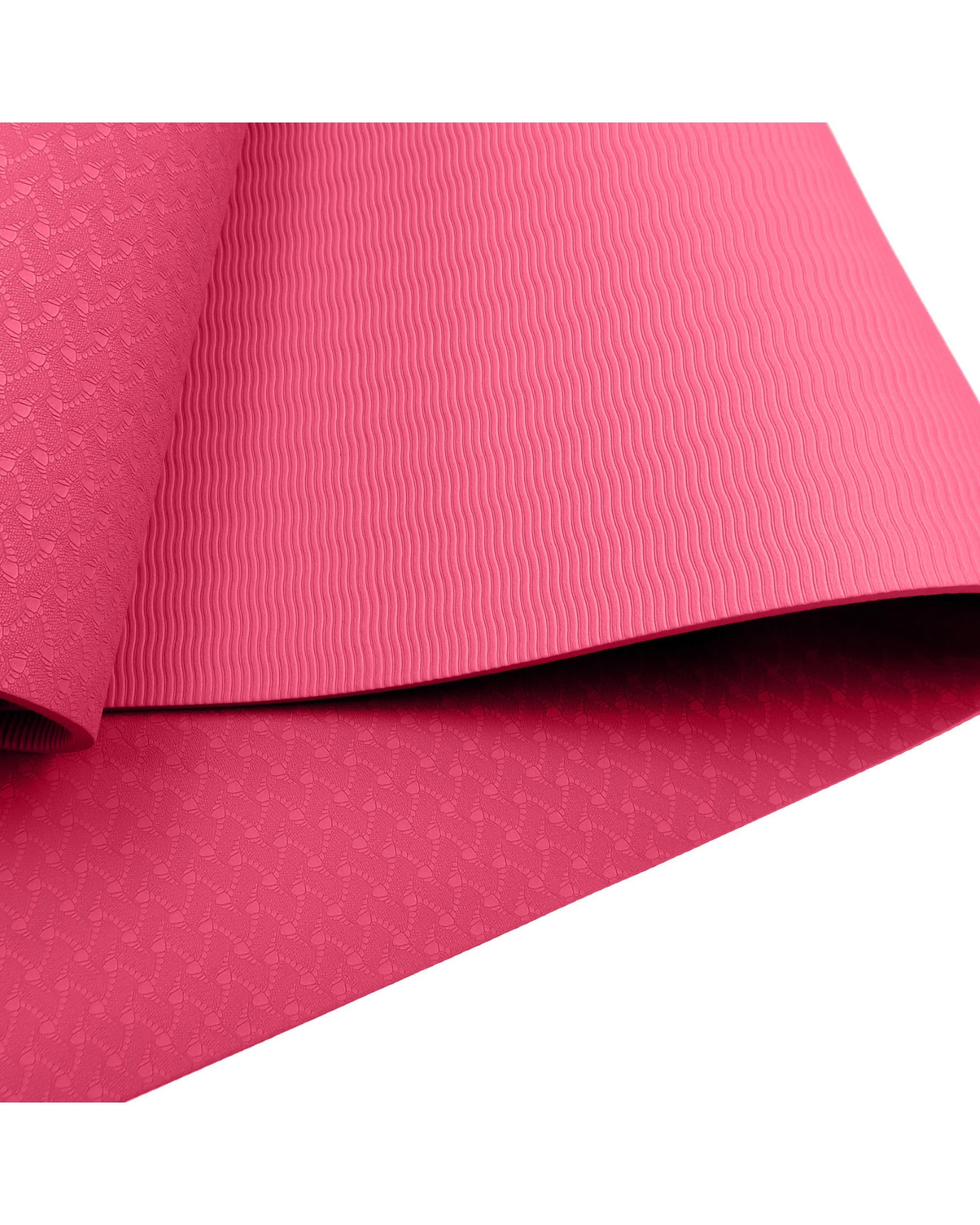 4 Powertrain TPE Pilates Exercise Yoga Mat Workout 6mm Home Gym 183cm - Pink, 4 of 7