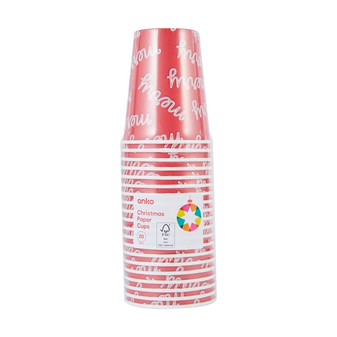 3 20 Pack Christmas Paper Cups, 3 of 3