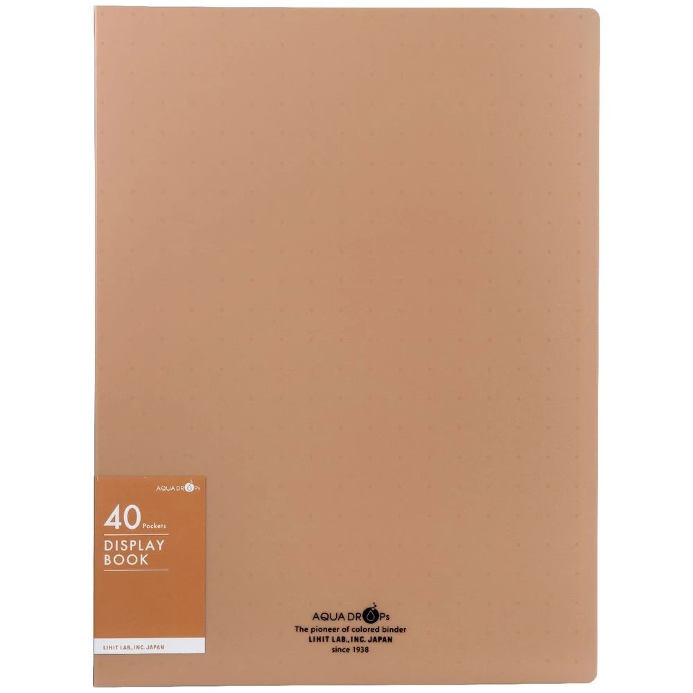 2 Aqua Drops Display Book Fixed 40 Pockets Beige, 2 of 4