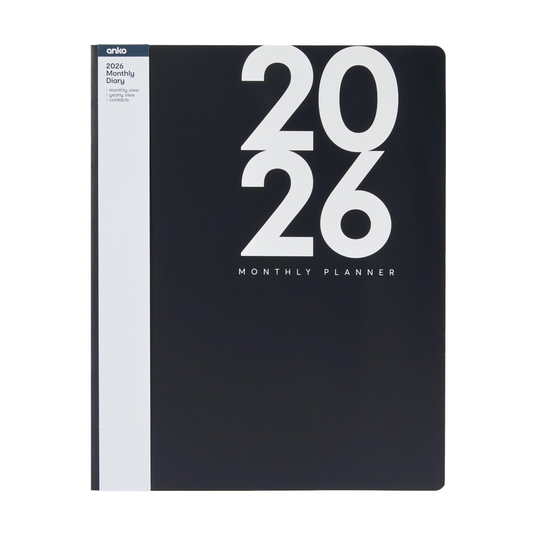 7 2026 Monthly Diary - Black, 7 of 8