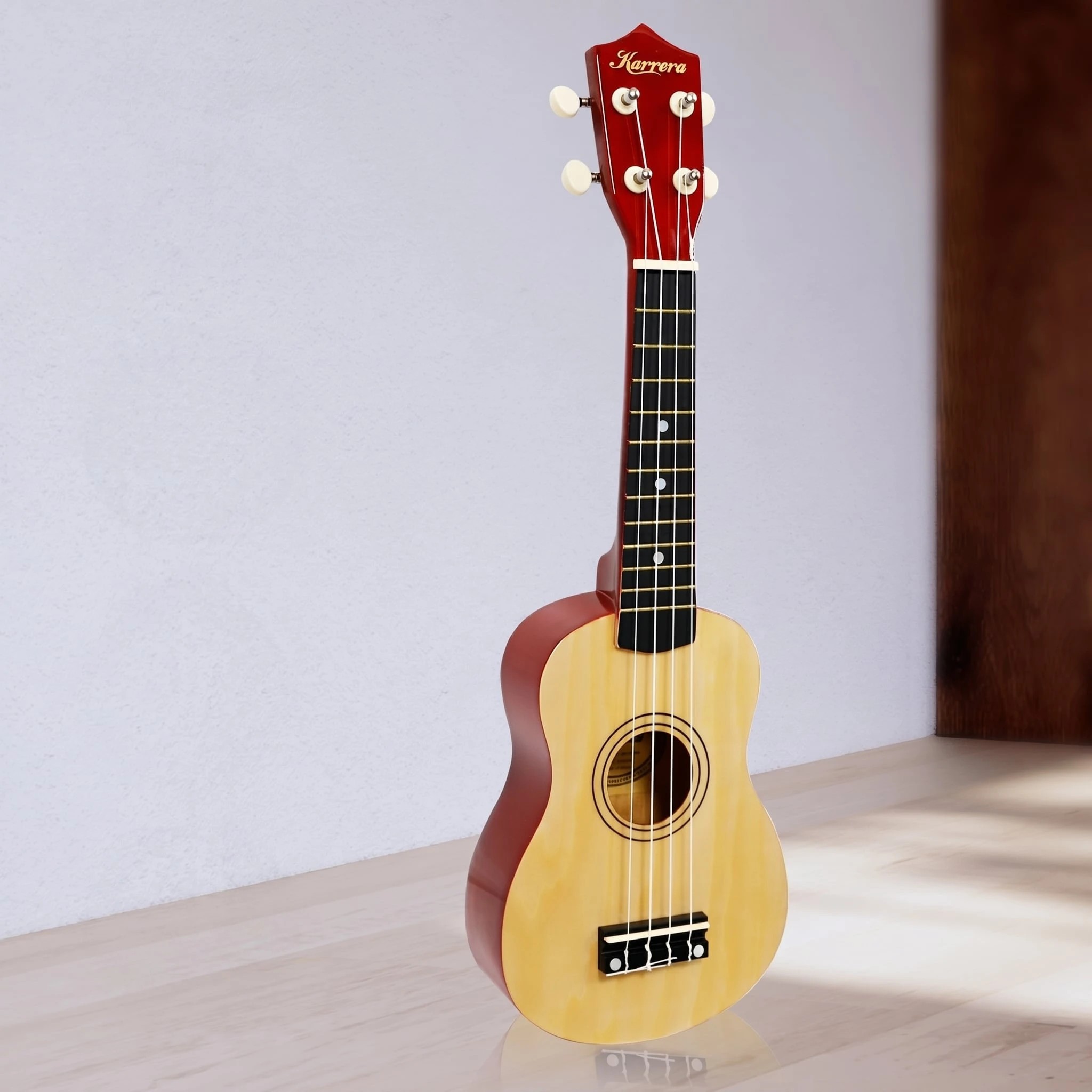 2 Karrera 21in Ukulele - Natural, 2 of 7