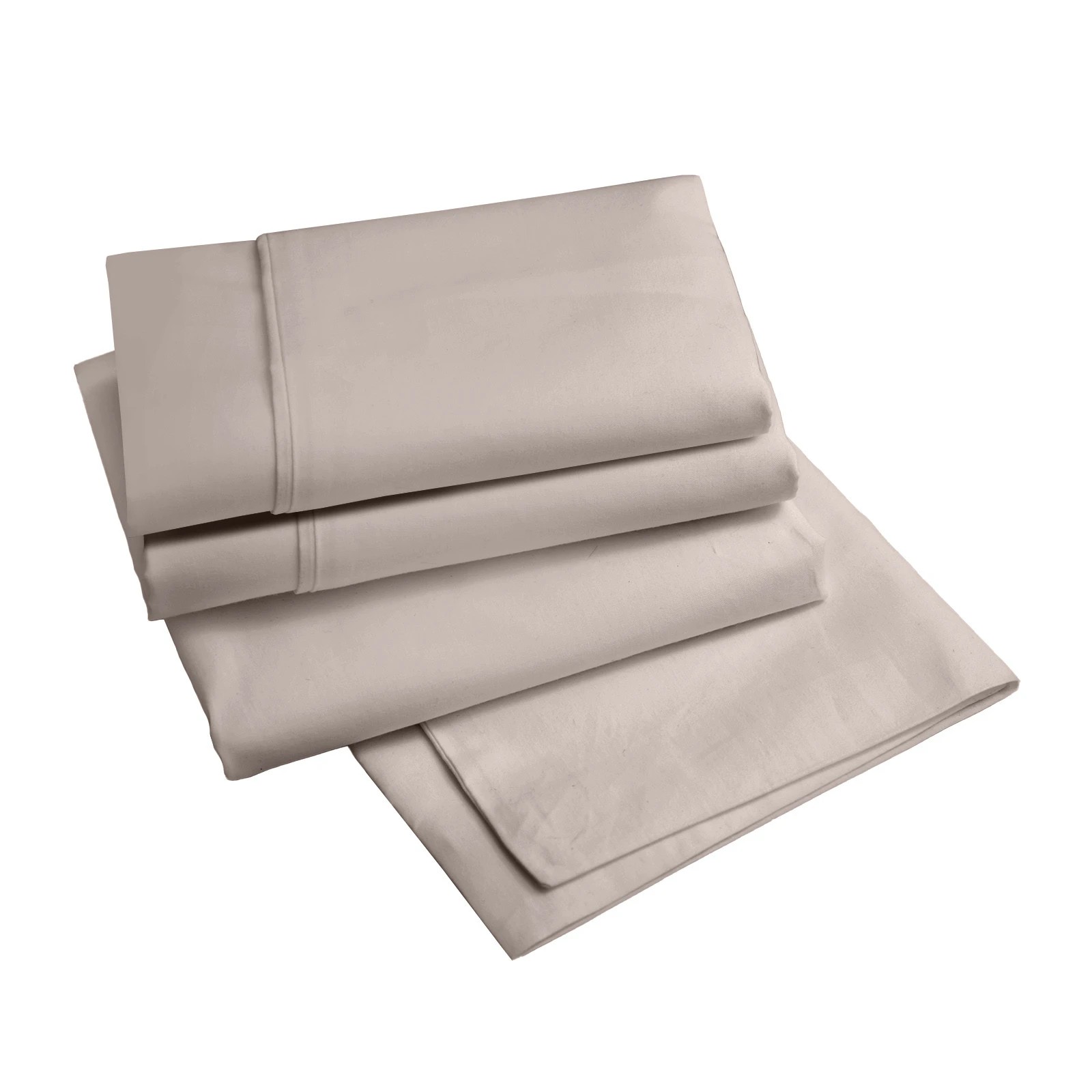5 Renee Taylor 1500 Thread Count Pure Soft Cotton Blend Flat & Fitted Sheet Set - King Bed - Grey, 5 of 6