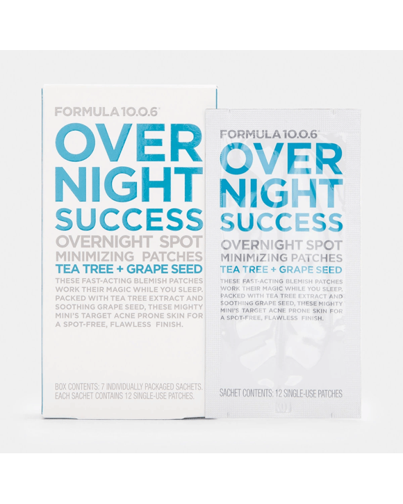 Formula 10.0.6 Over Night Success Overnight Spot Minimising Patches - Tea Tree & Grape Seed