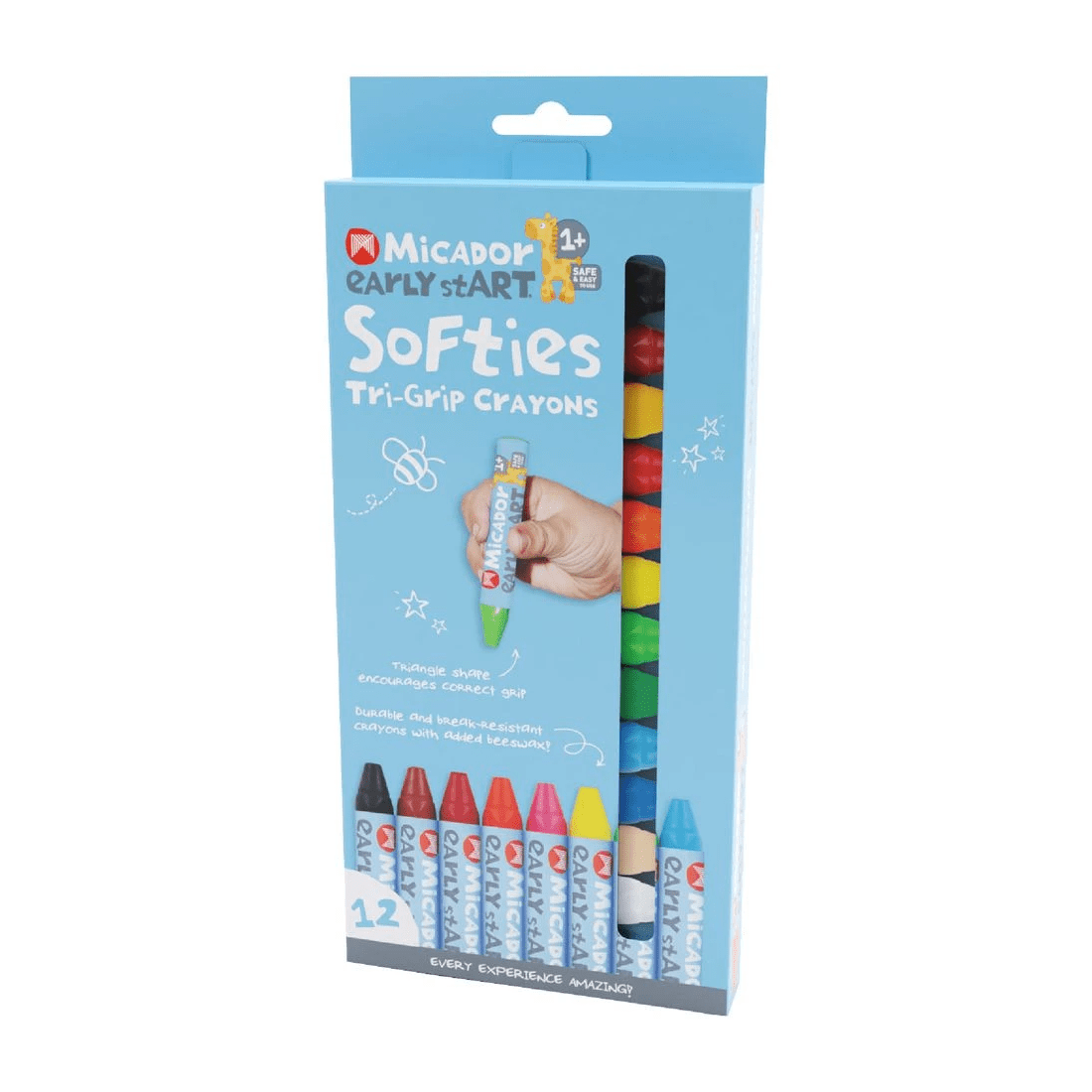 2 Micador early stART Softies Tri-Grip Crayons 12 Pack, 2 of 2