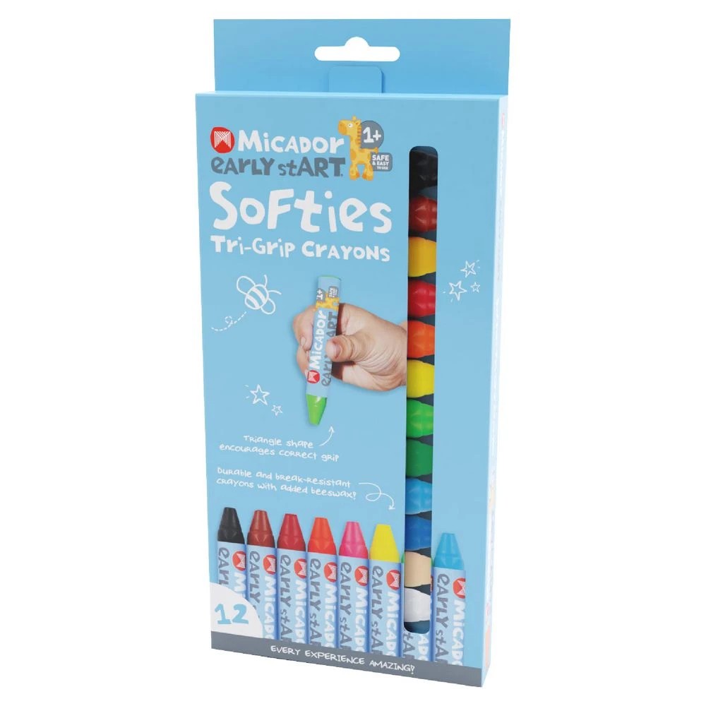 2 Micador early stART Softies Tri-Grip Crayons 12 Pack, 2 of 2