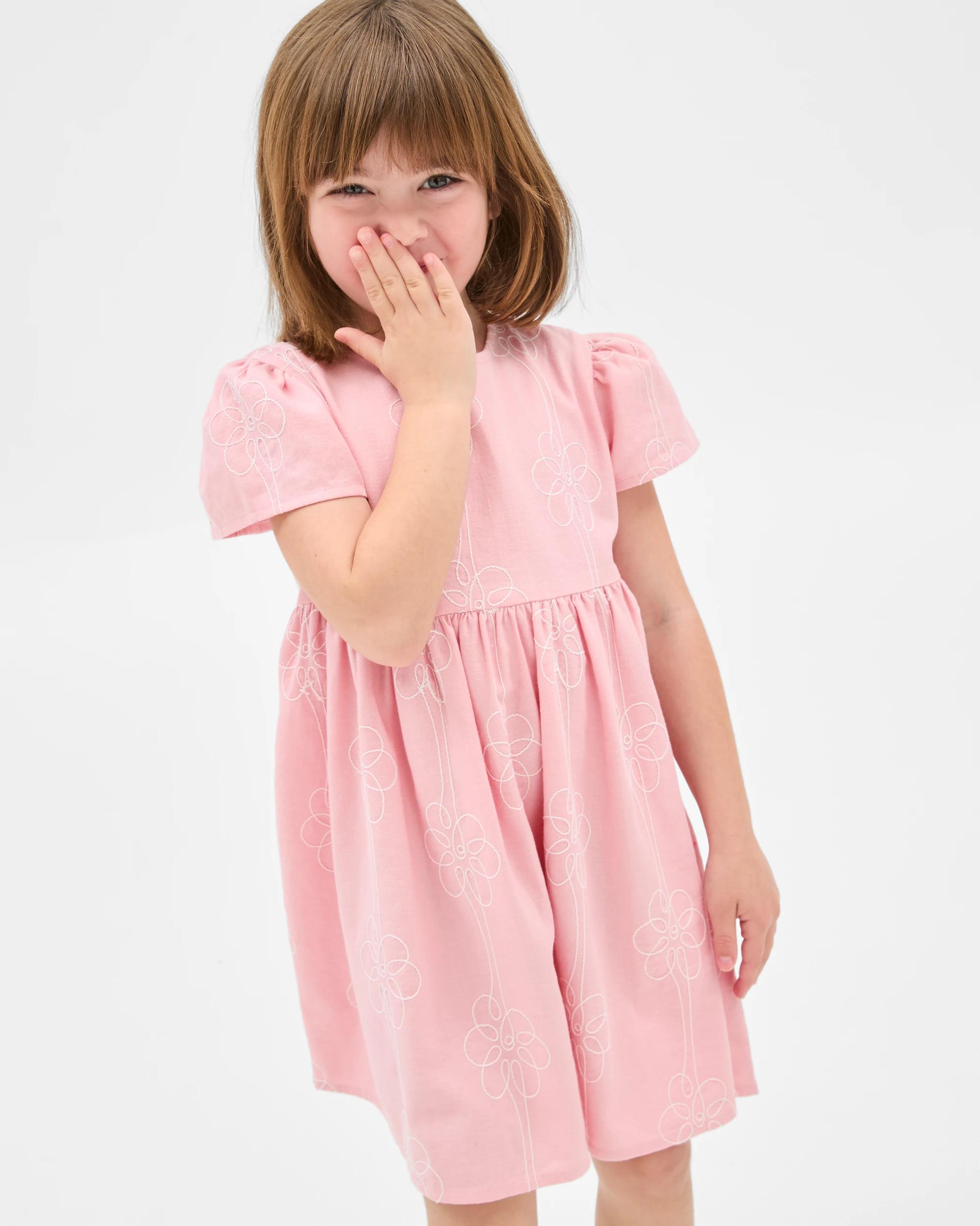 4 Target Fashion Denim Dress PINK, 4 of 6