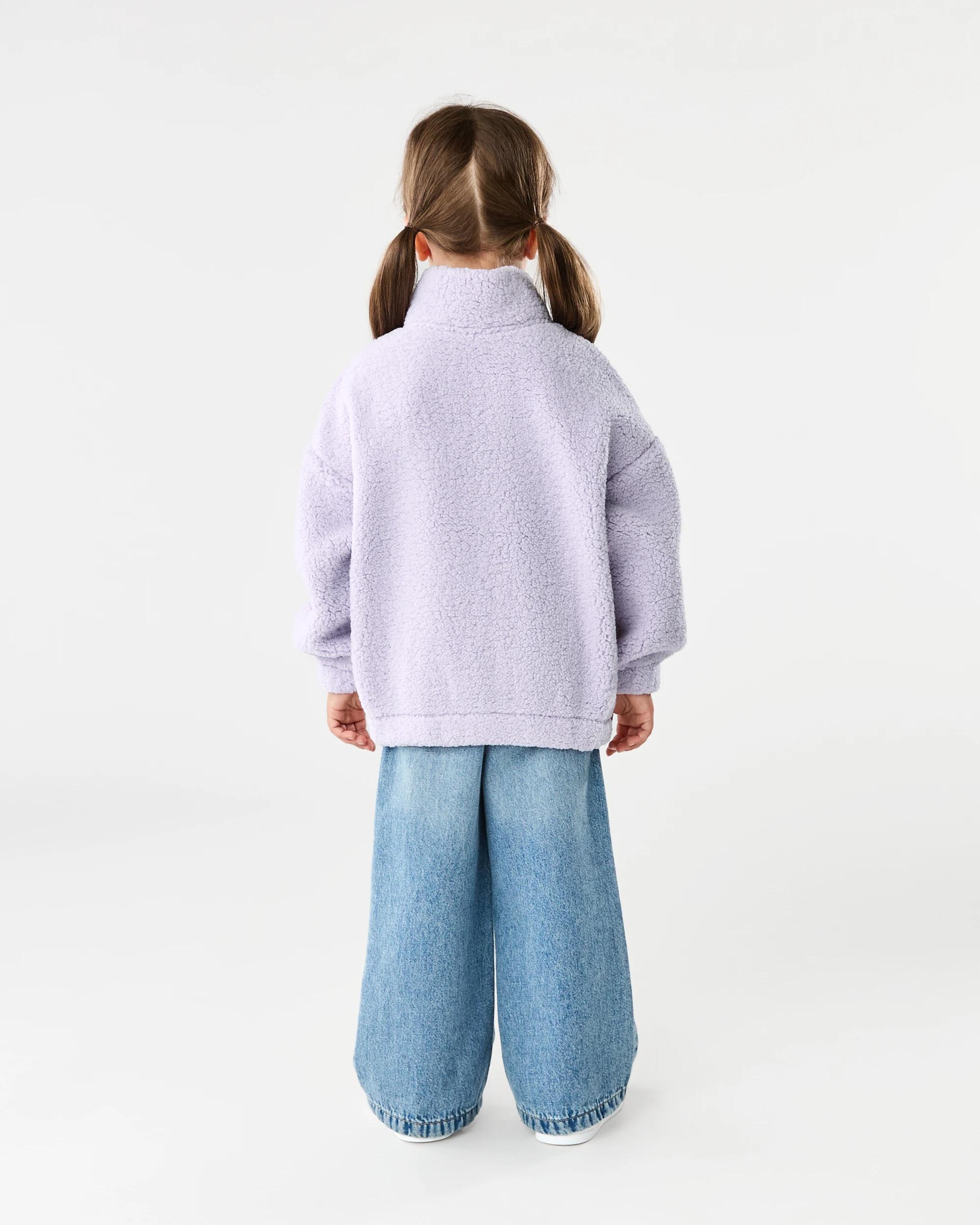 8 Quarter Zip Teddy Fleece Sweatshirt Mlti Badge, 8 of 8