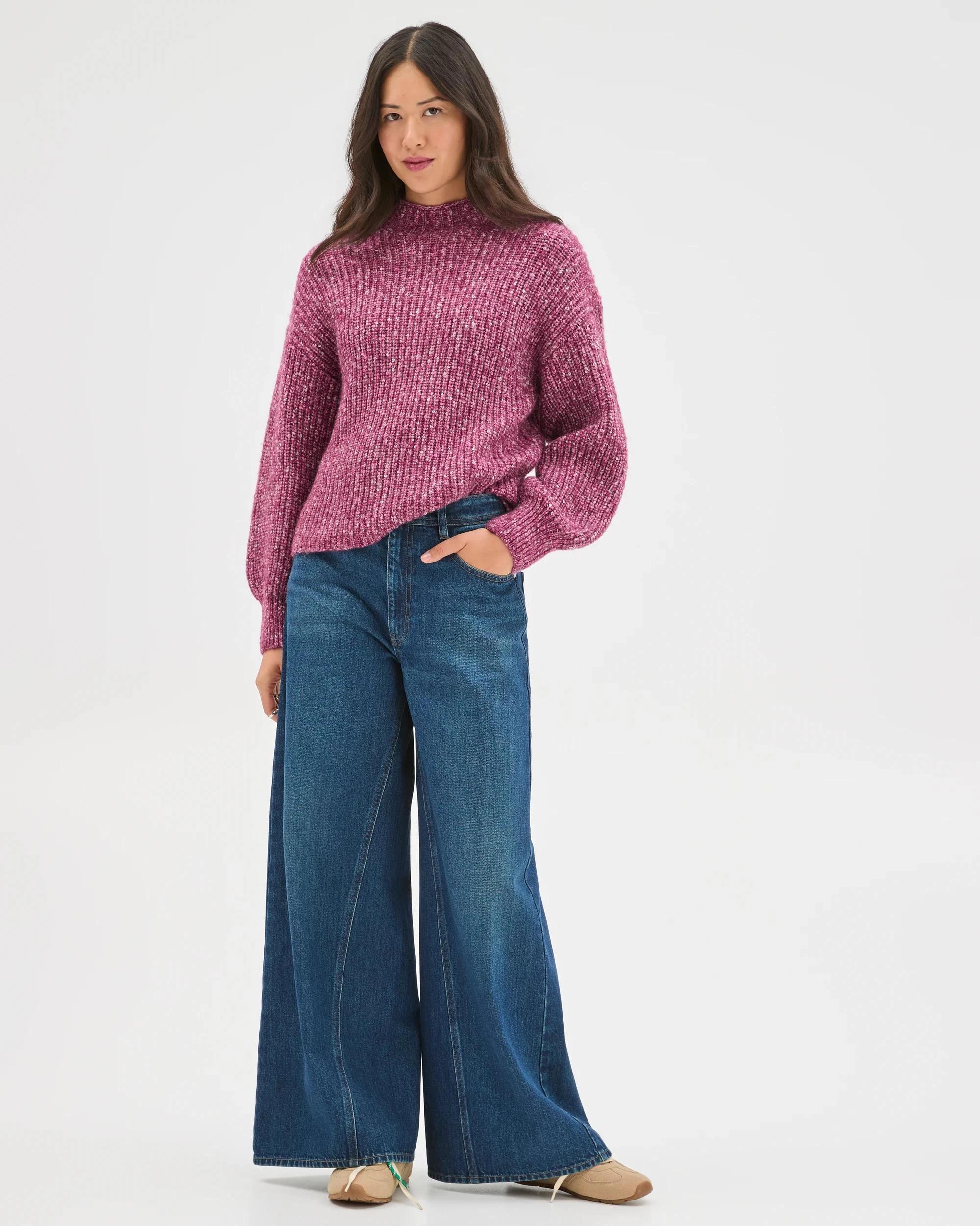 2 Target Woman Twist Yarn High Neck Jumper BOYSENBERRY TWIST, 2 of 6