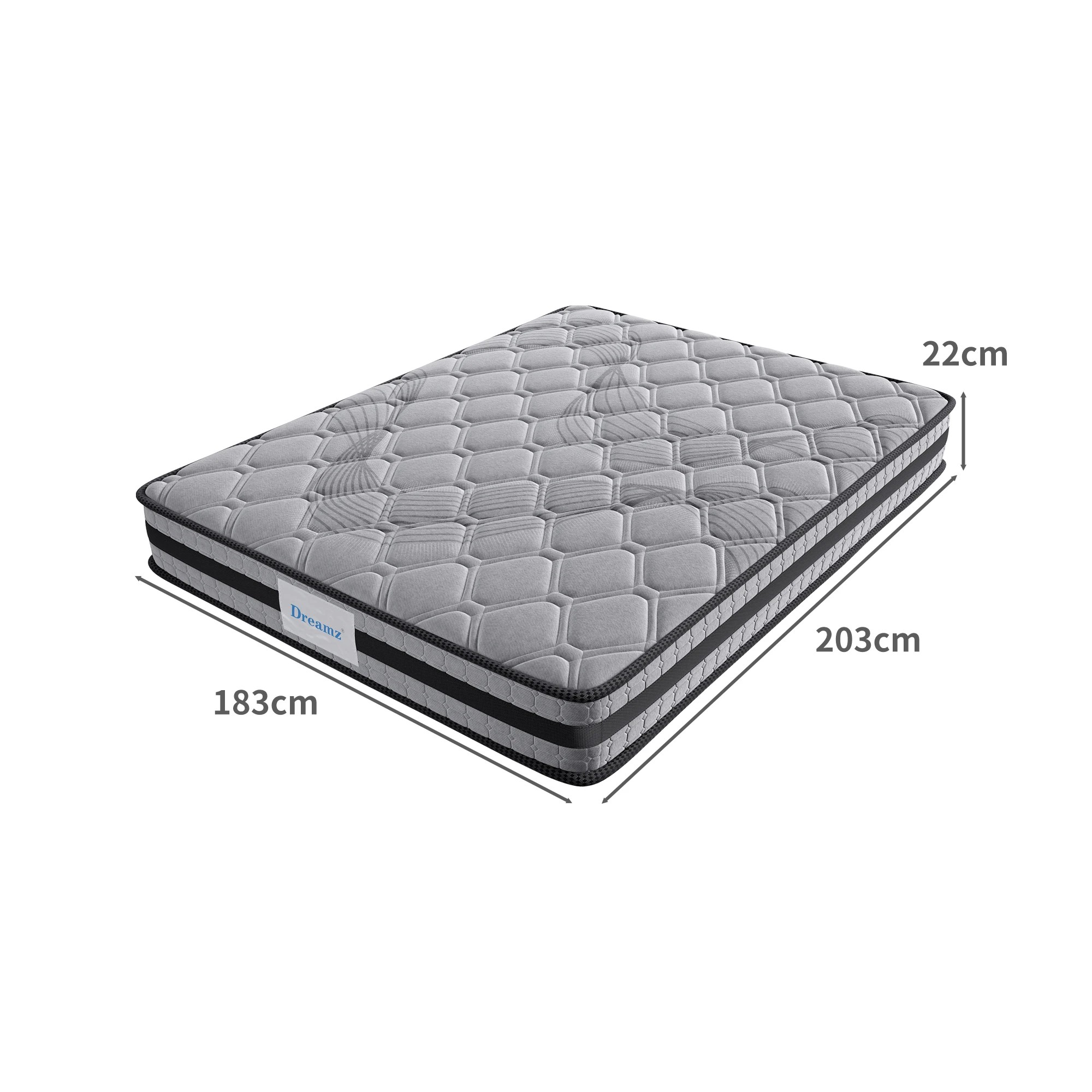 3 Dreamz King Medium Firm Spring Mattress, 3 of 6