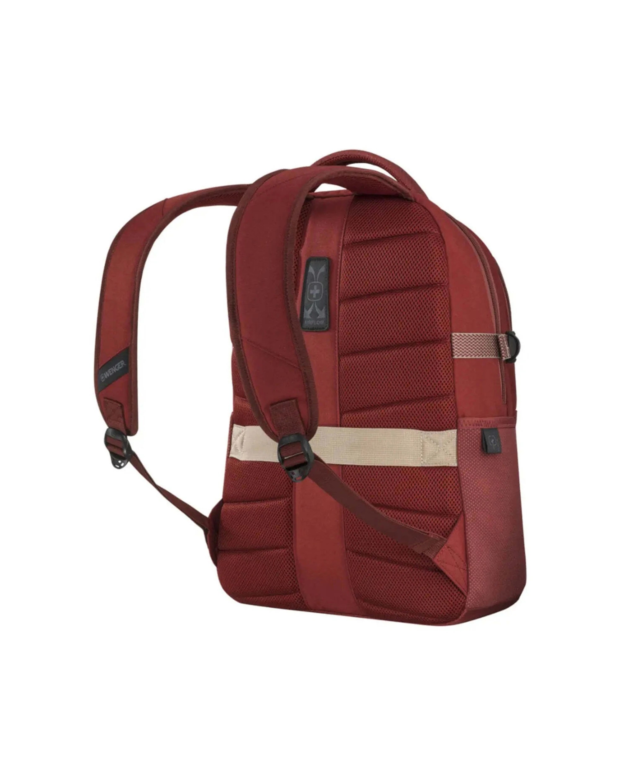 5 Wenger NEXT Ryde 16in Laptop Backpack Recycled Fabric Padded Compartments Lava - Red, 5 of 6