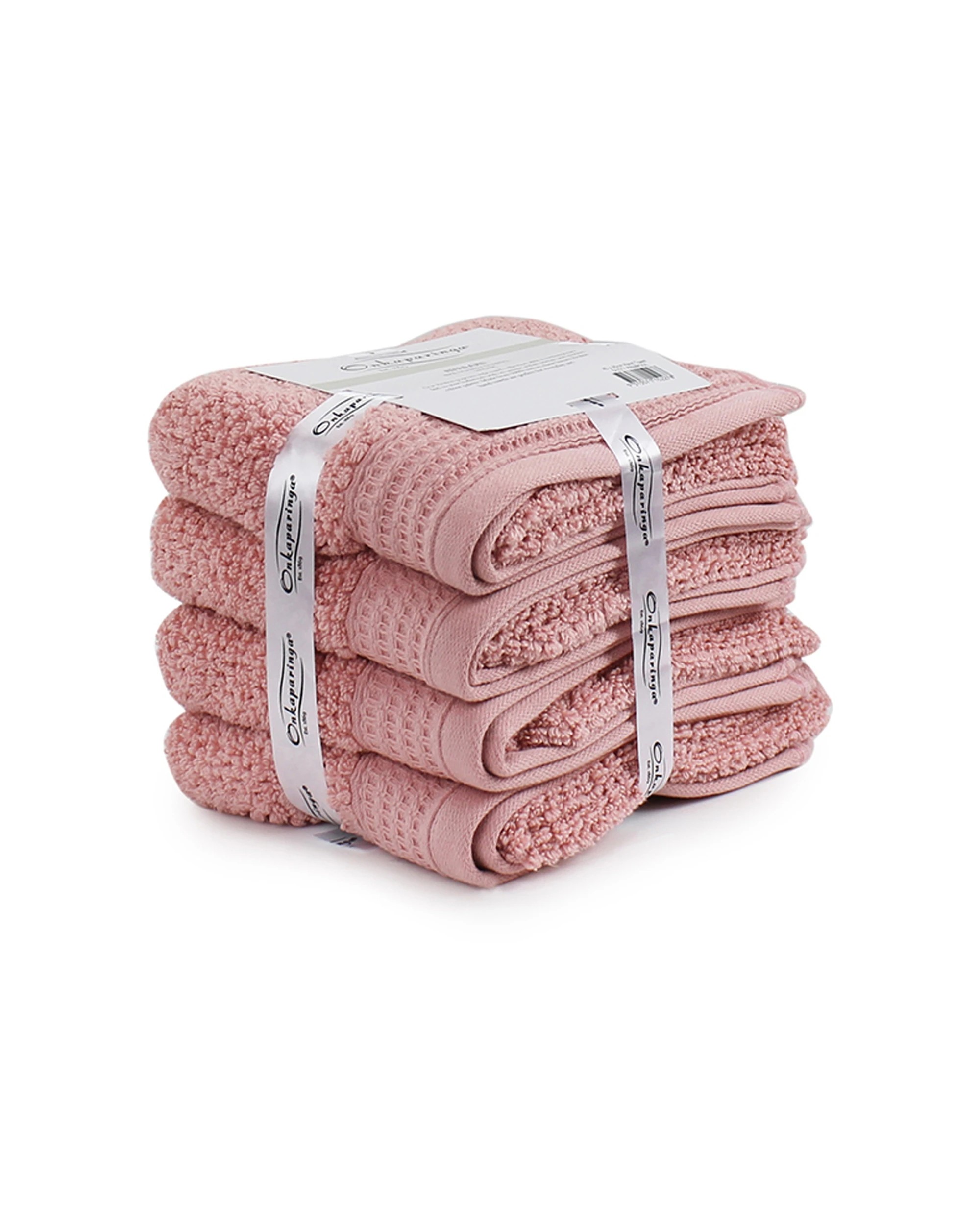 1 Onkaparinga Avalon Hand Towel 550GSM Dusty Primrose 4pc 45x65cm - Pink, 1 of 1