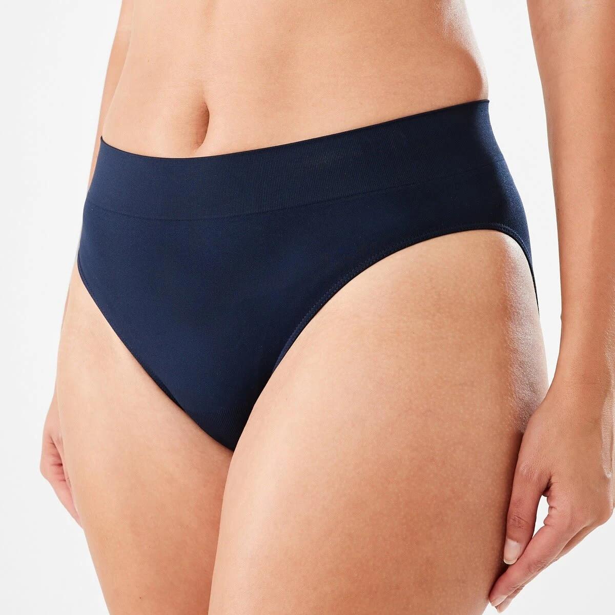 6 3 Pack Ultra Smooth Seamfree Hi-Cut Briefs HALOGEN BLUE, PINK CHALK, MIDNIGHT, 6 of 8