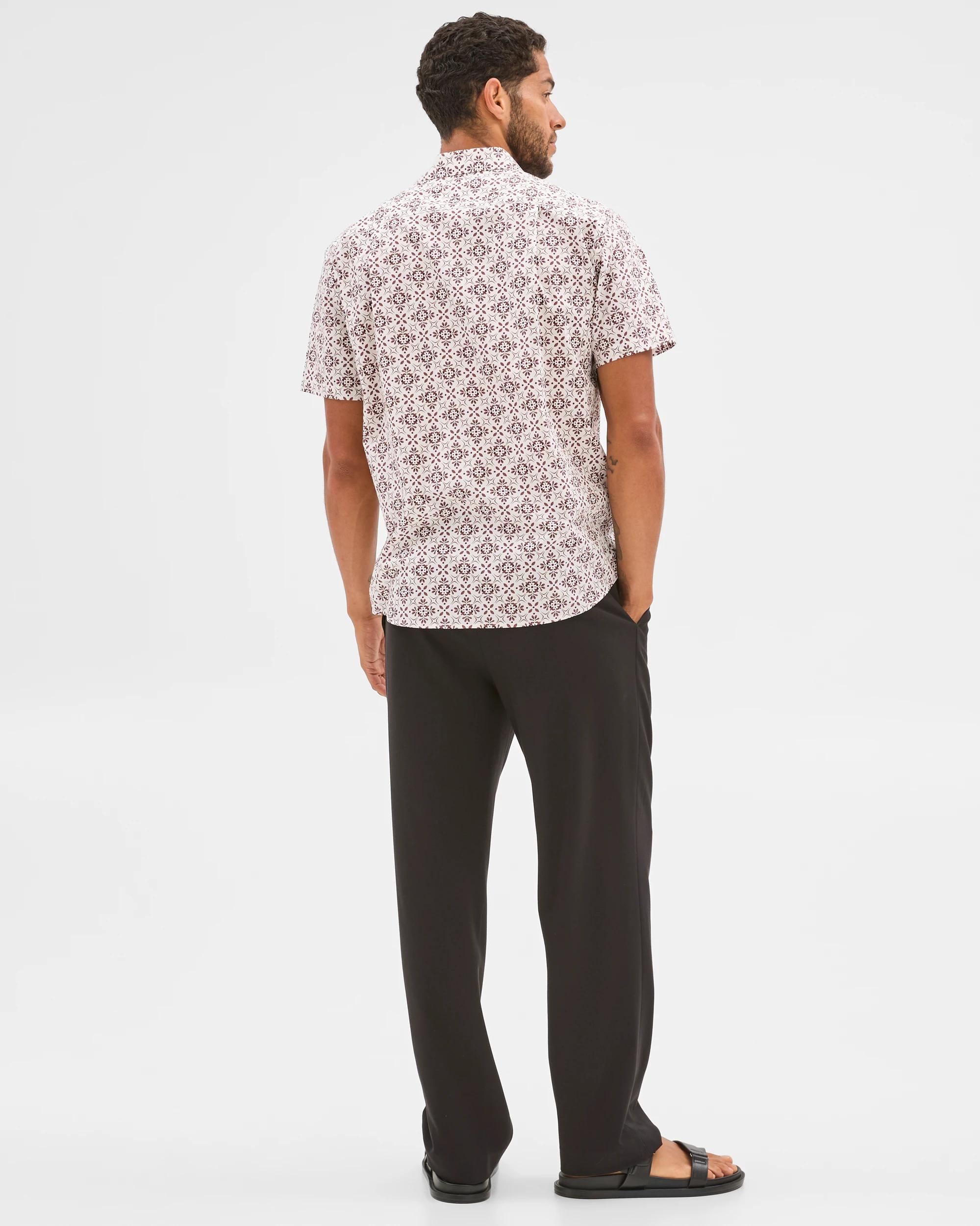 5 Australian Cotton Short Sleeve Shirt - Preview RED TILE, 5 of 6