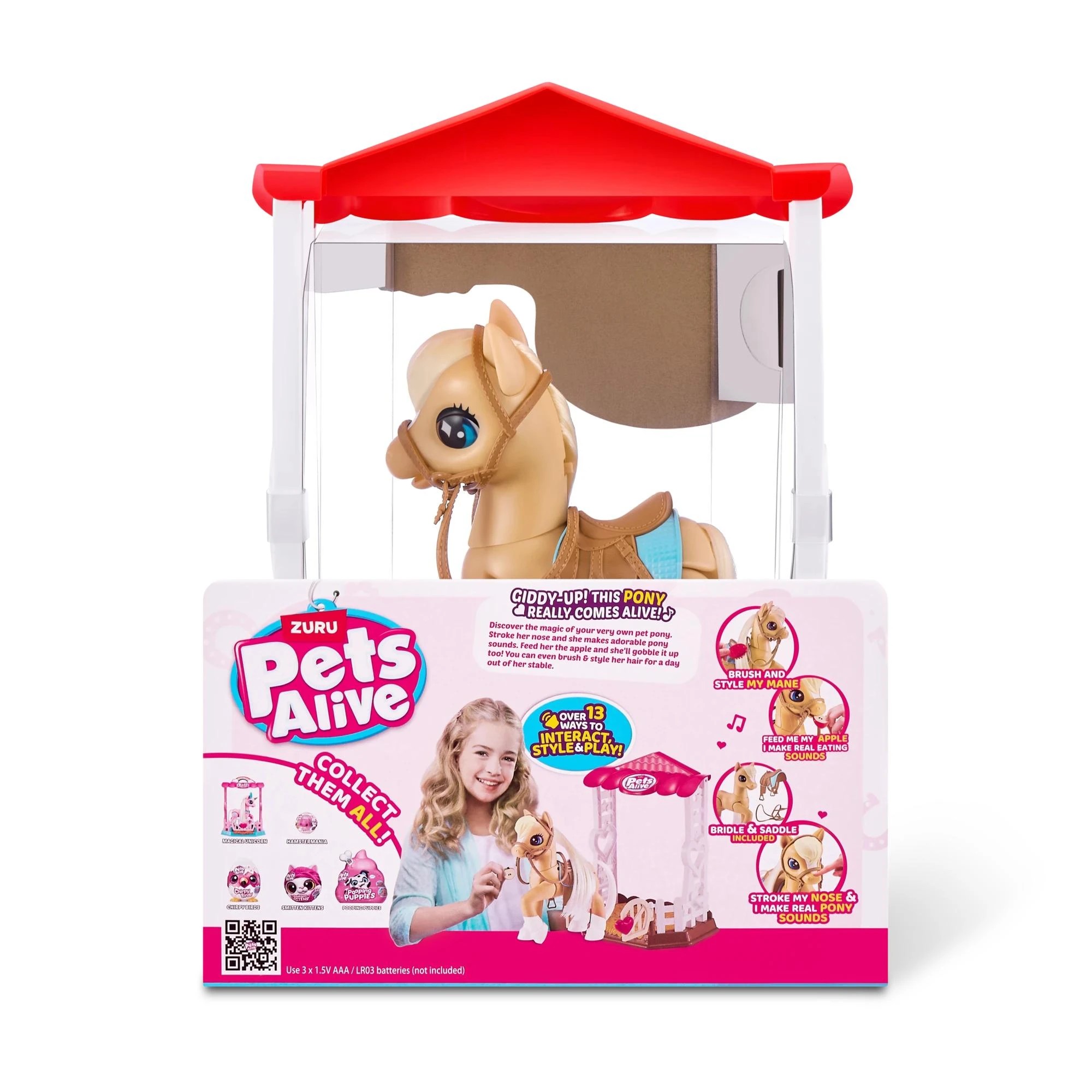 7 Zuru Pets Alive - My Magical Unicorn or Pony with Stable Interactive Robotic Toy Playset - Multi, 7 of 7