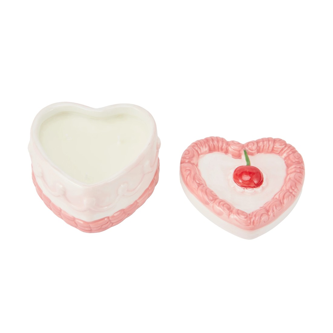 3 Ceramic Heart Cake Candle, 3 of 6