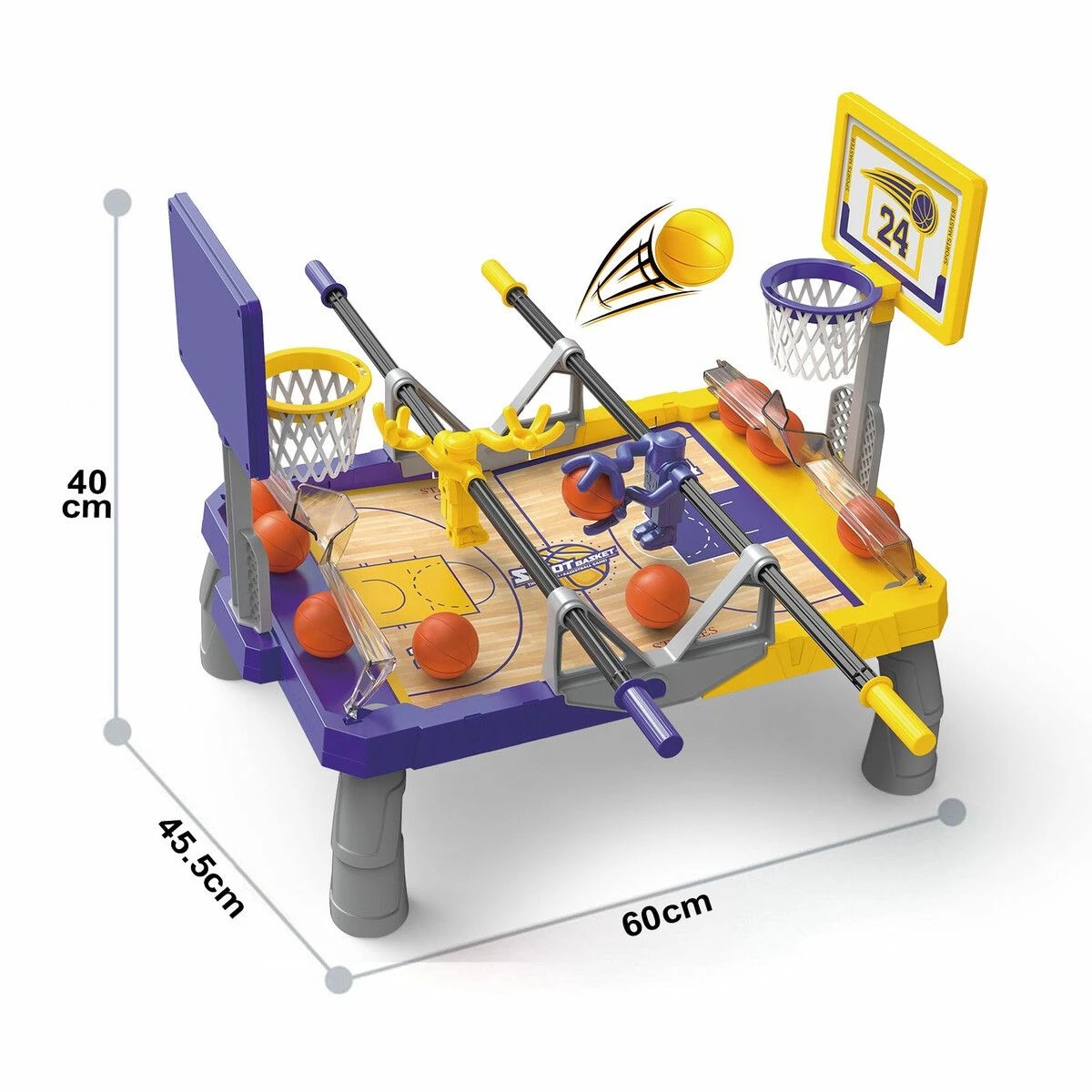 2 AUSWAY Sports Gaming Foosketball Foosball Basketball Table Top, 2 of 3
