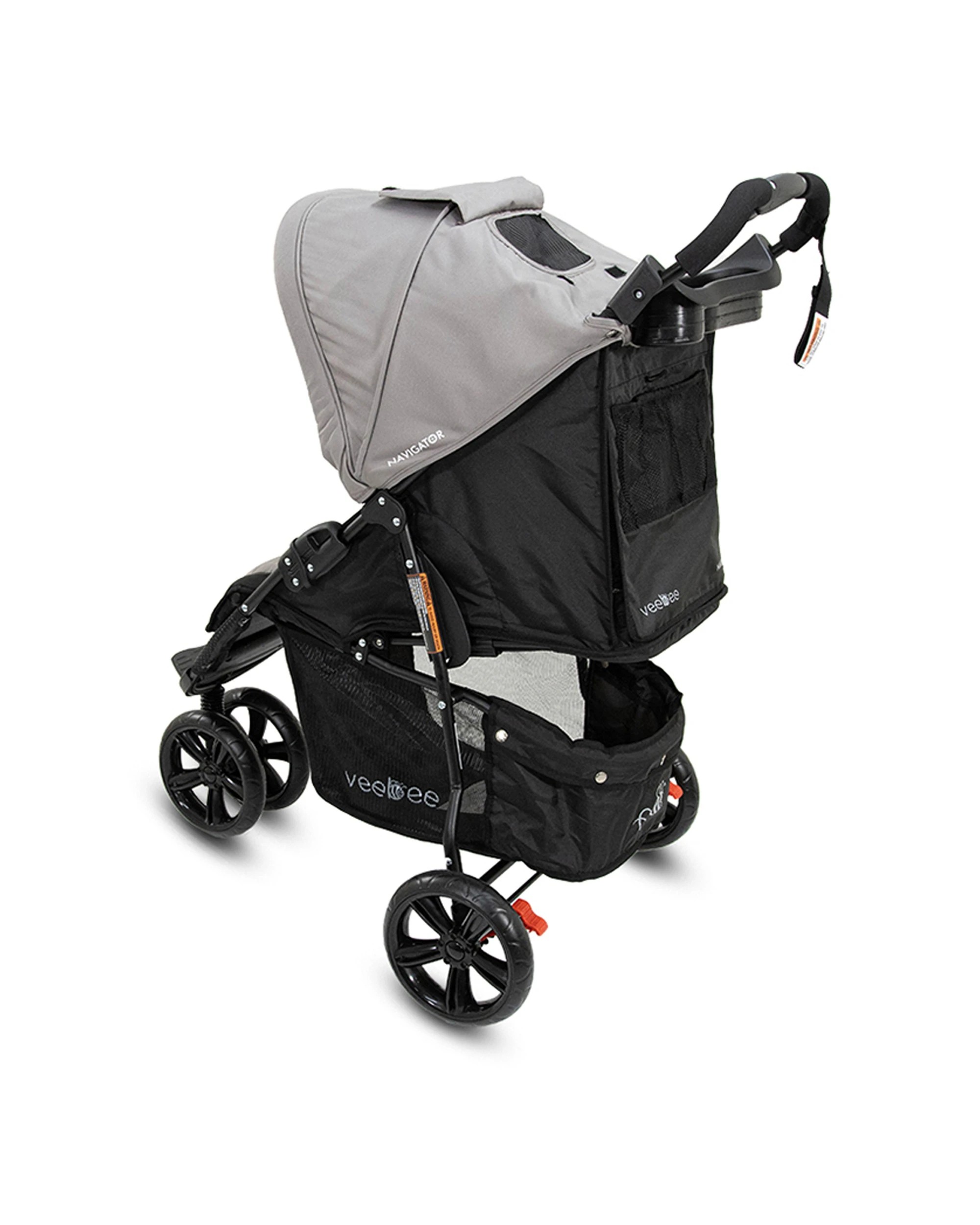 5 Vee Bee Navigator Foldable Stroller Pram Suitable From Birth Fauna 100cm
 - Grey, 5 of 9