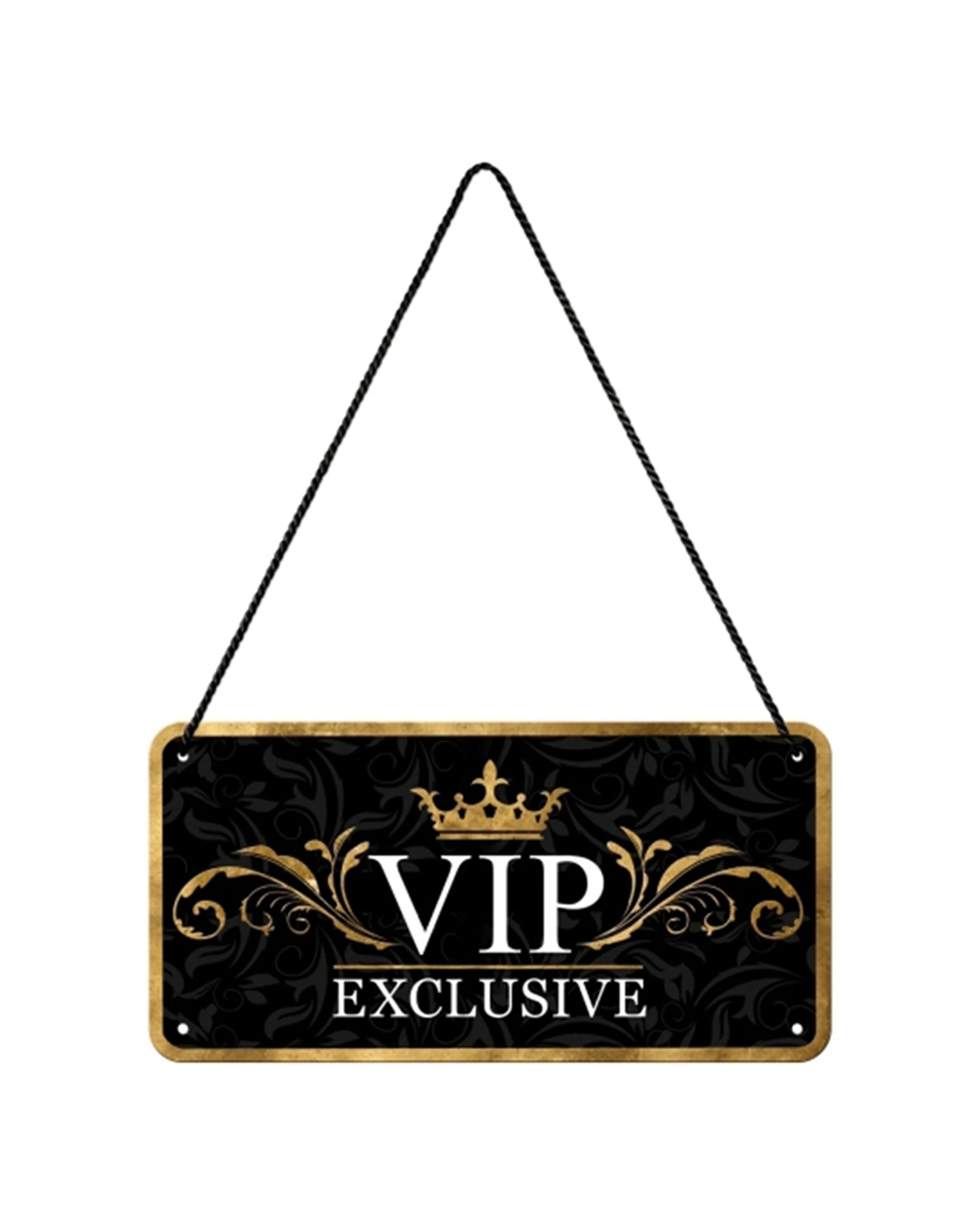 1 Nostalgic-Art Metal Hanging Sign 10x20cm Wall Decor - VIP Exclusive - Multi, 1 of 3