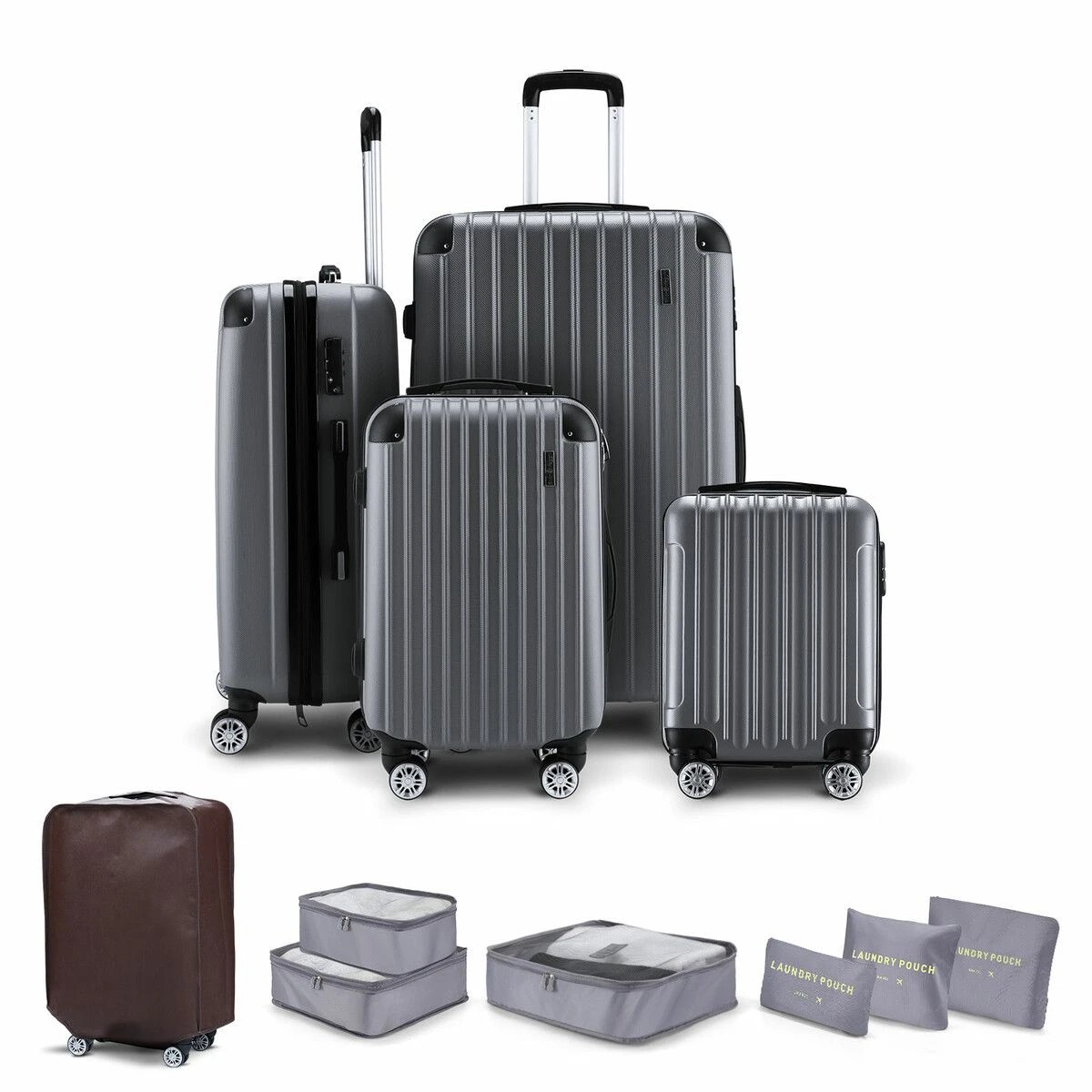 1 Buon Viaggio Luggage Travel Suitcase Set 4 Piece Carry On, 1 of 4