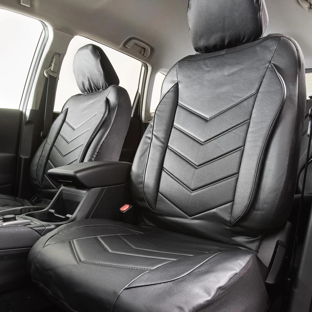 1 2 Pack Leather Look Seat Covers, 1 of 7