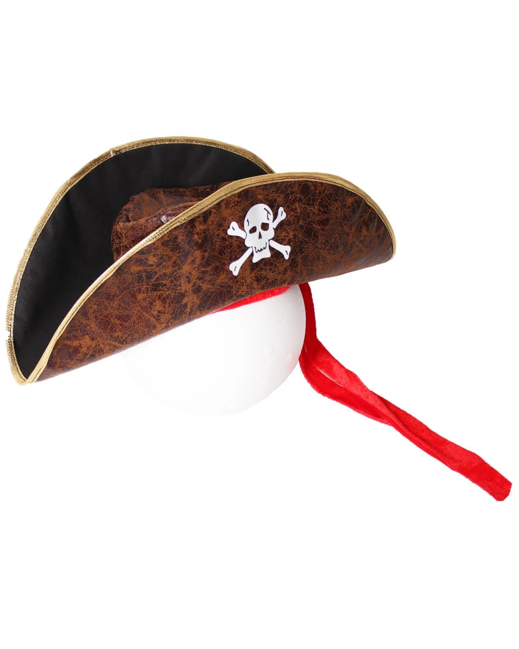 1 Br Costumes Deluxe Pirate Hat Costume Party Accessory Jack Sparrow - Brown, 1 of 3