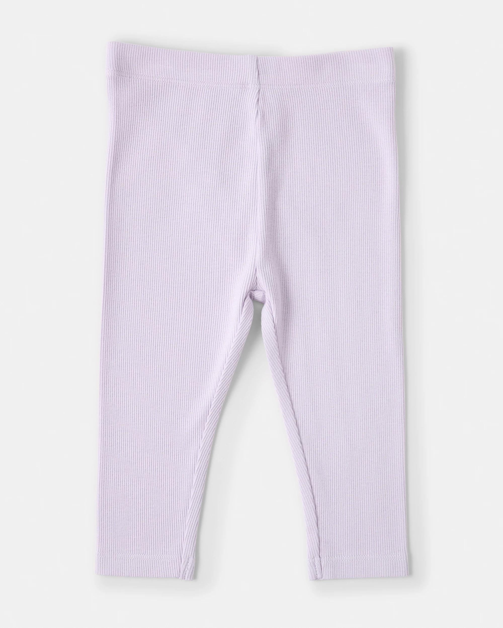 4 3 Pack Cotton Leggings Purp Heart, 4 of 8