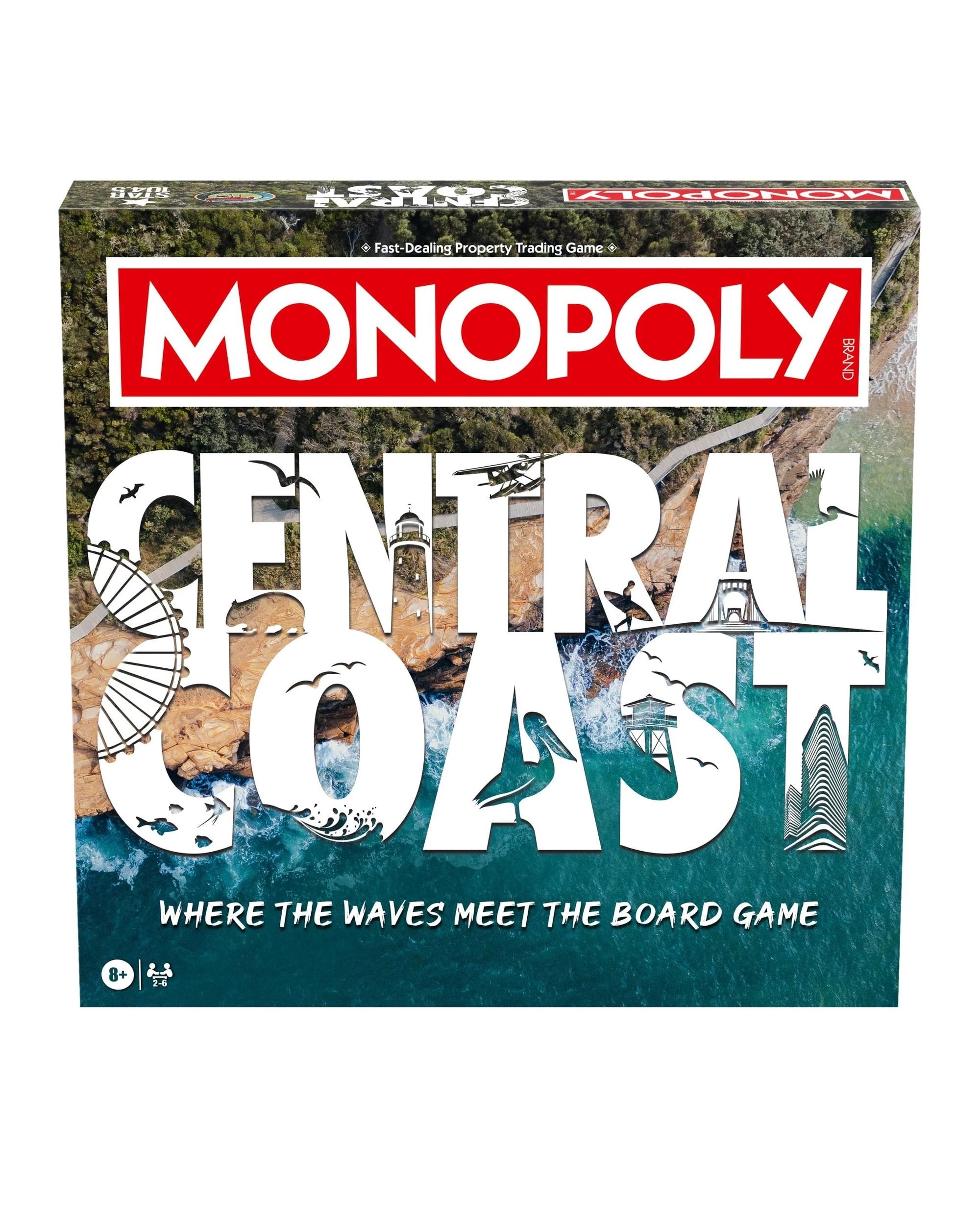 8 Monopoly Central Coast Edition Board Game, 8 of 9